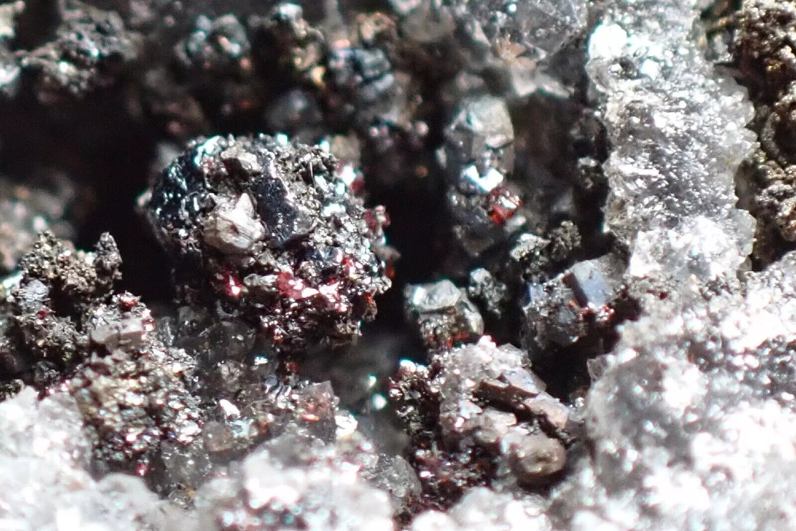 Proustite with Argentopyrite