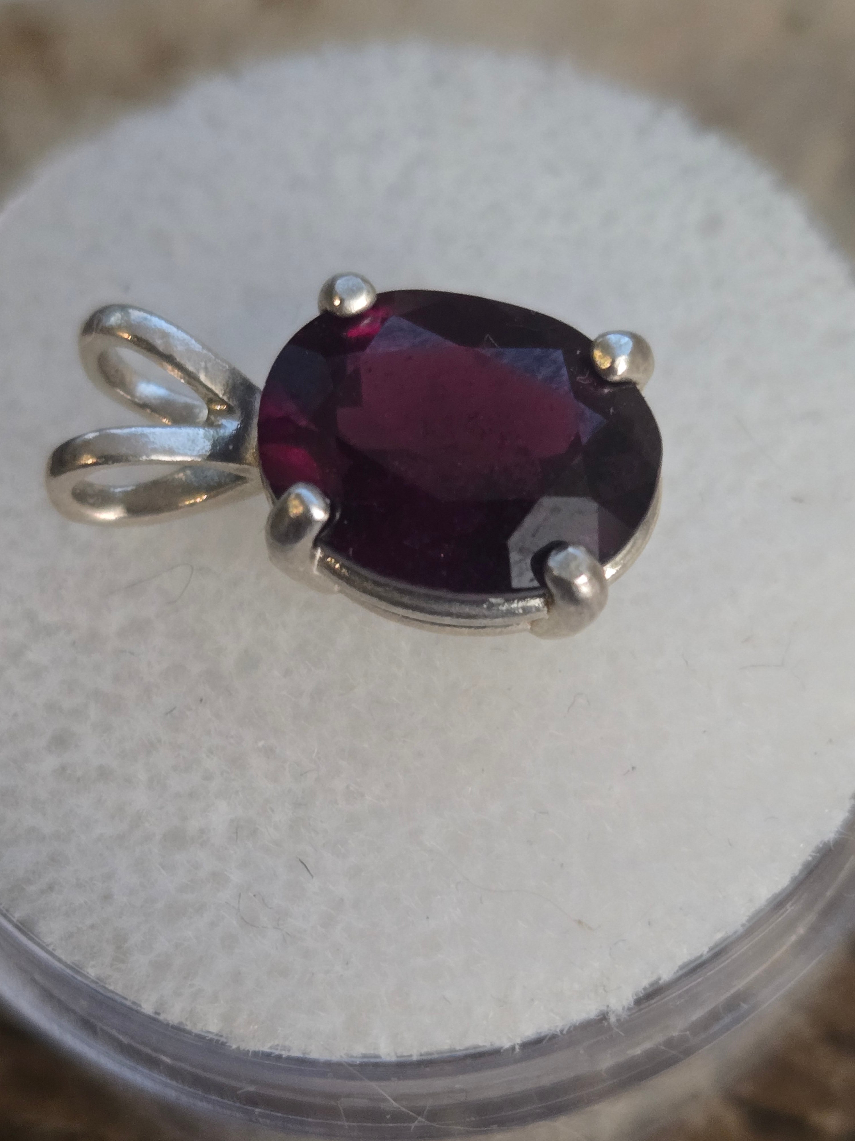 Purple Idaho Garnet Pendant