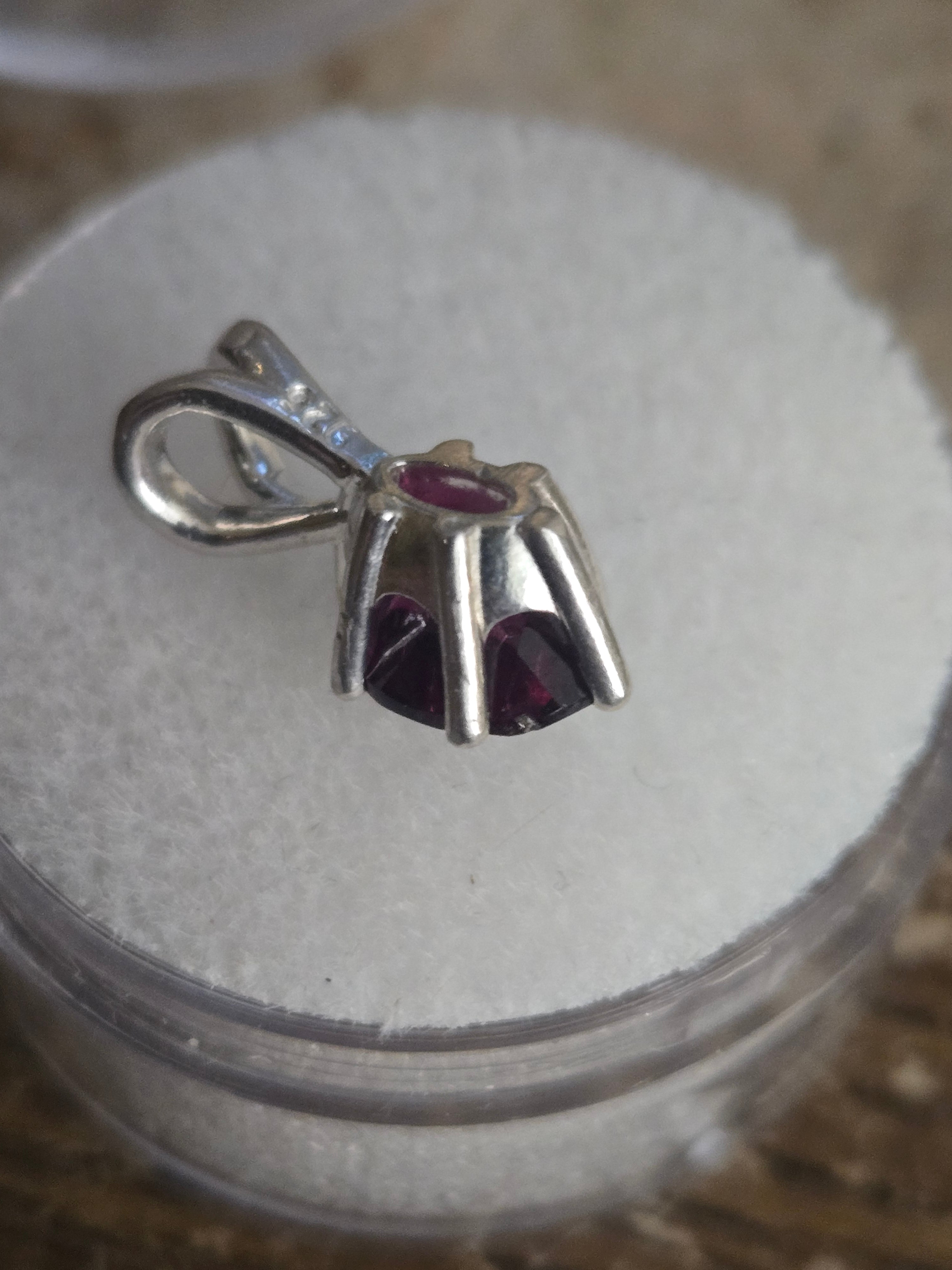 Purple Idaho Garnet Pendant