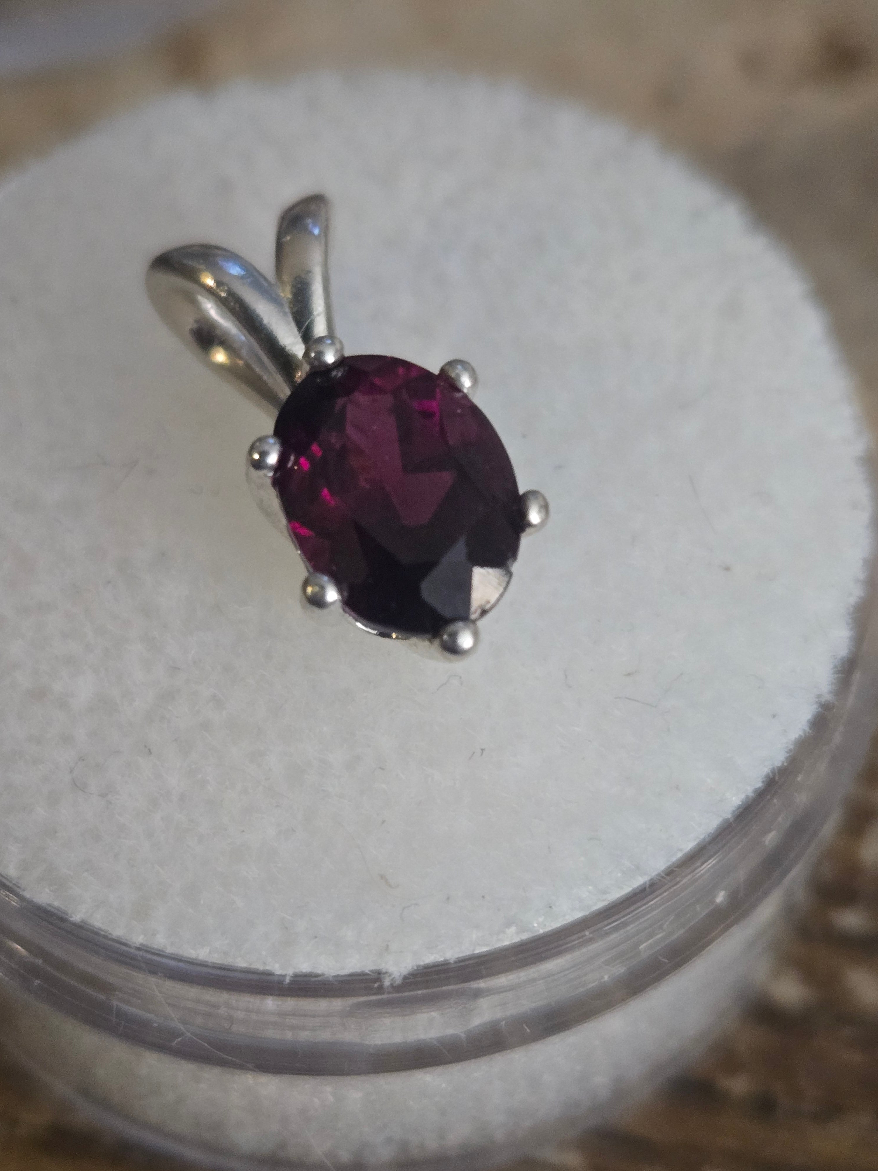 Purple Idaho Garnet Pendant