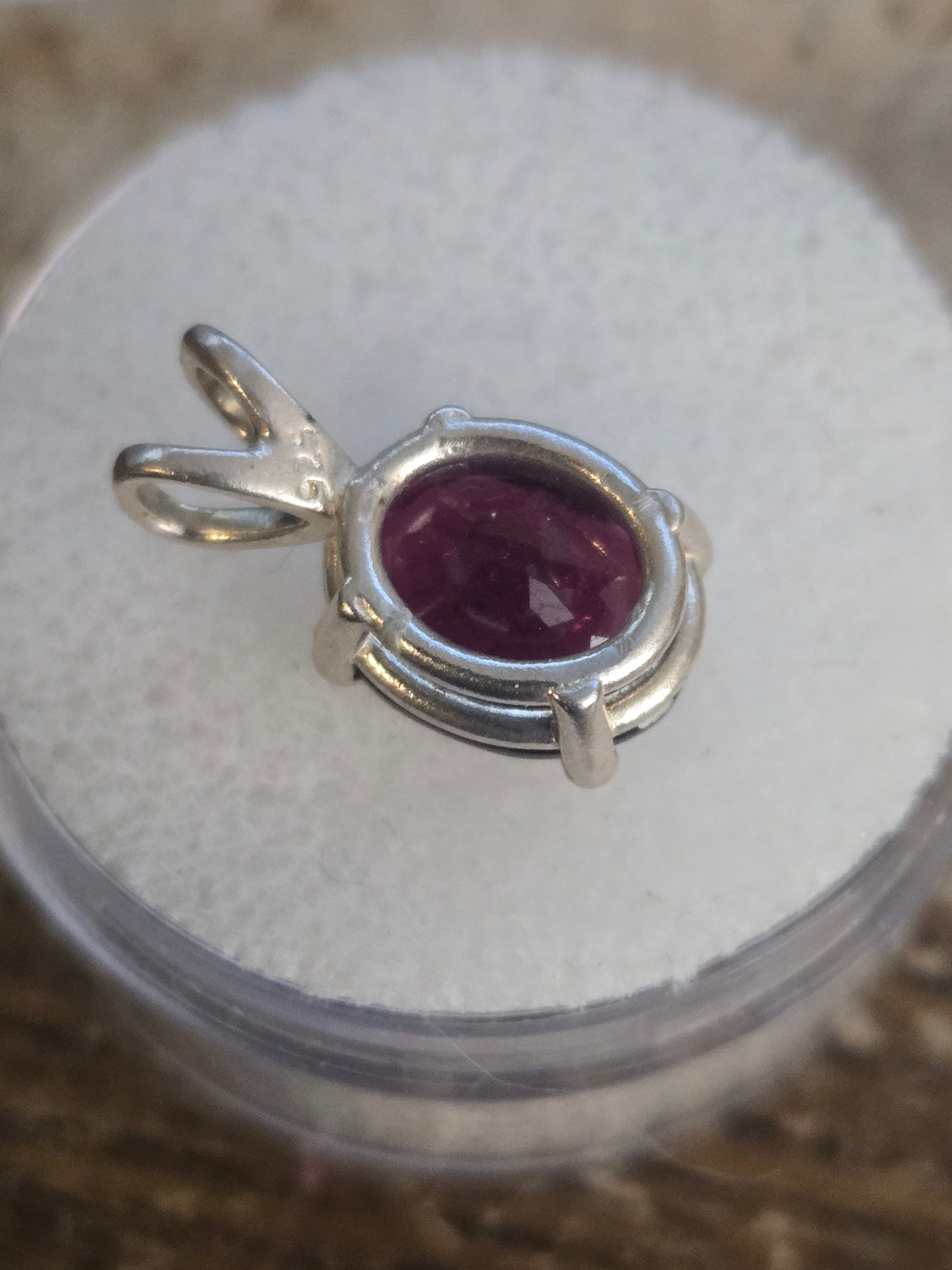 Purple Idaho Garnet Pendant
