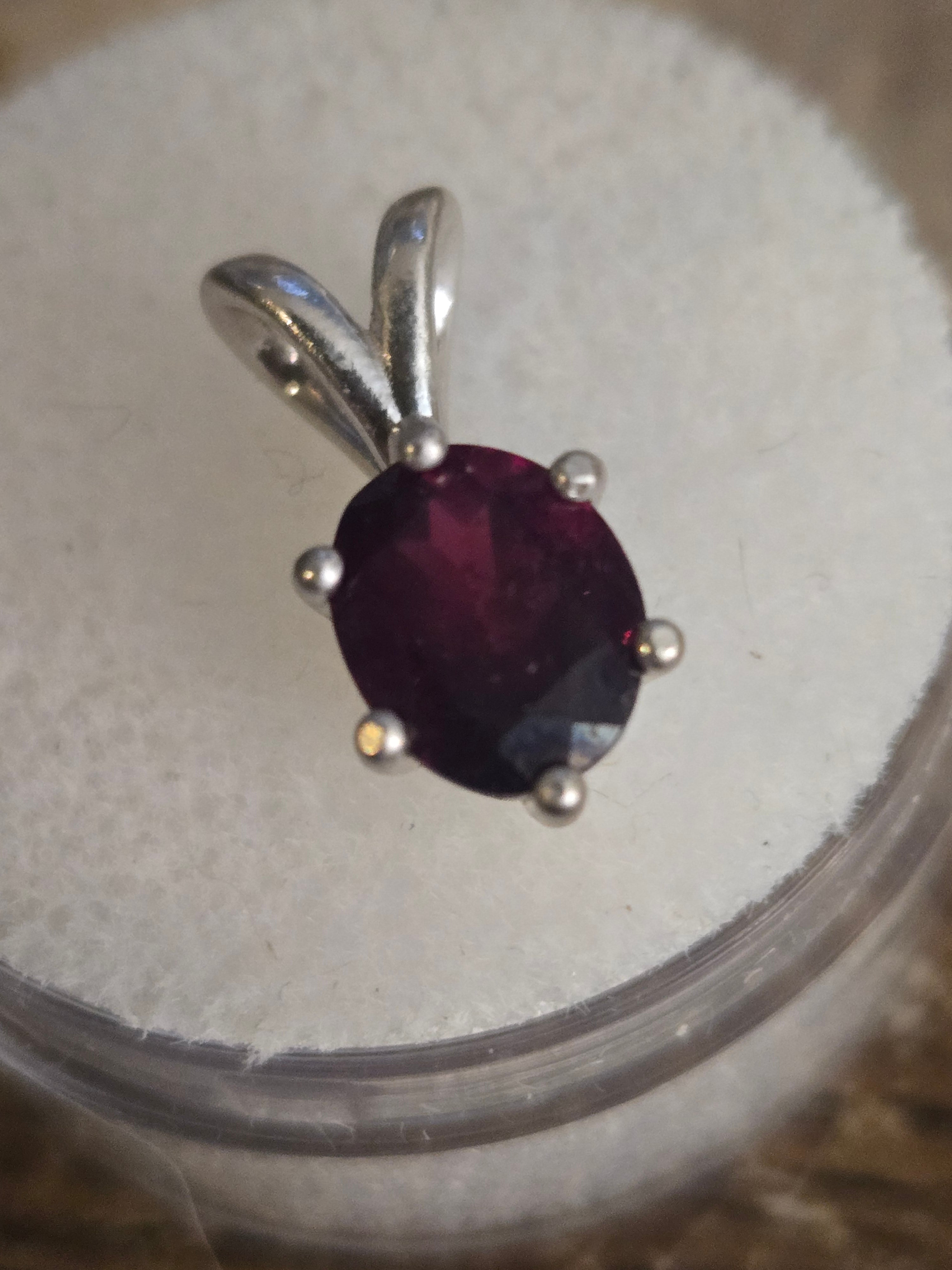 Purple Idaho Garnet Pendant