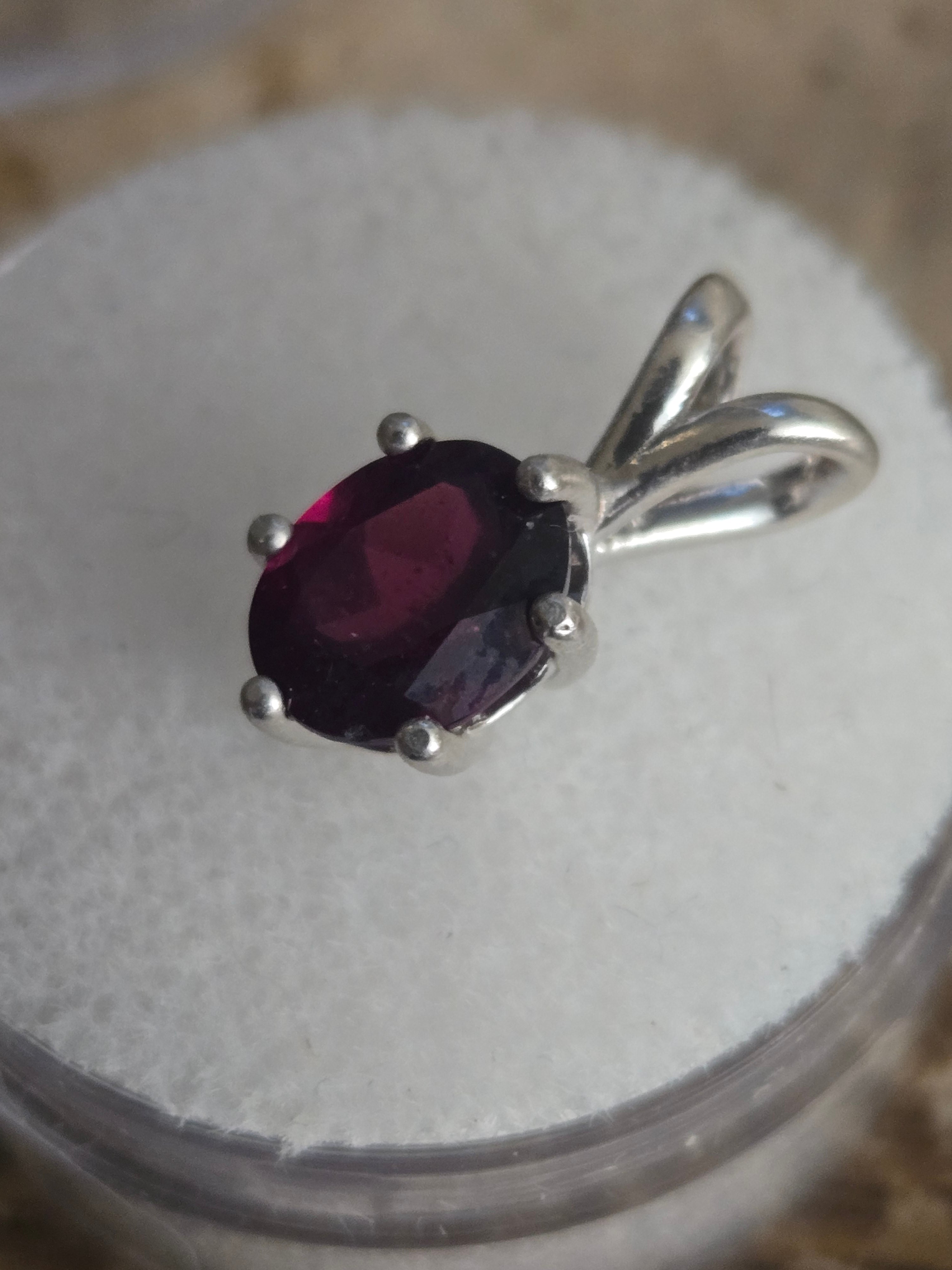Purple Idaho Garnet Pendant