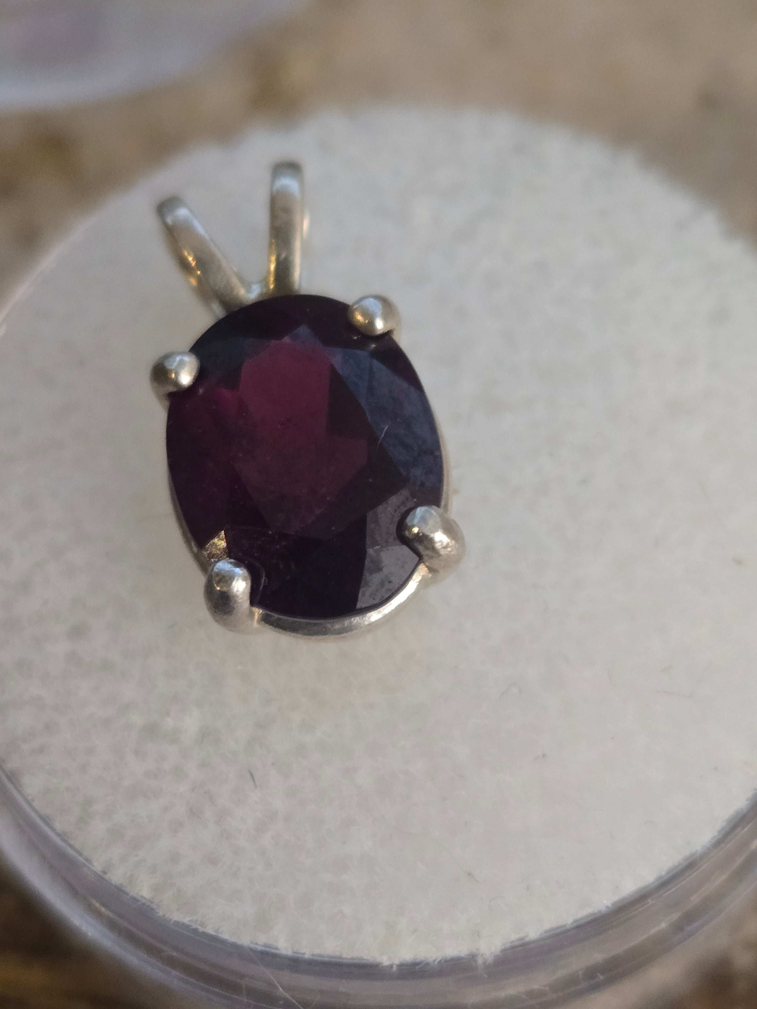 Purple Idaho Garnet Pendant