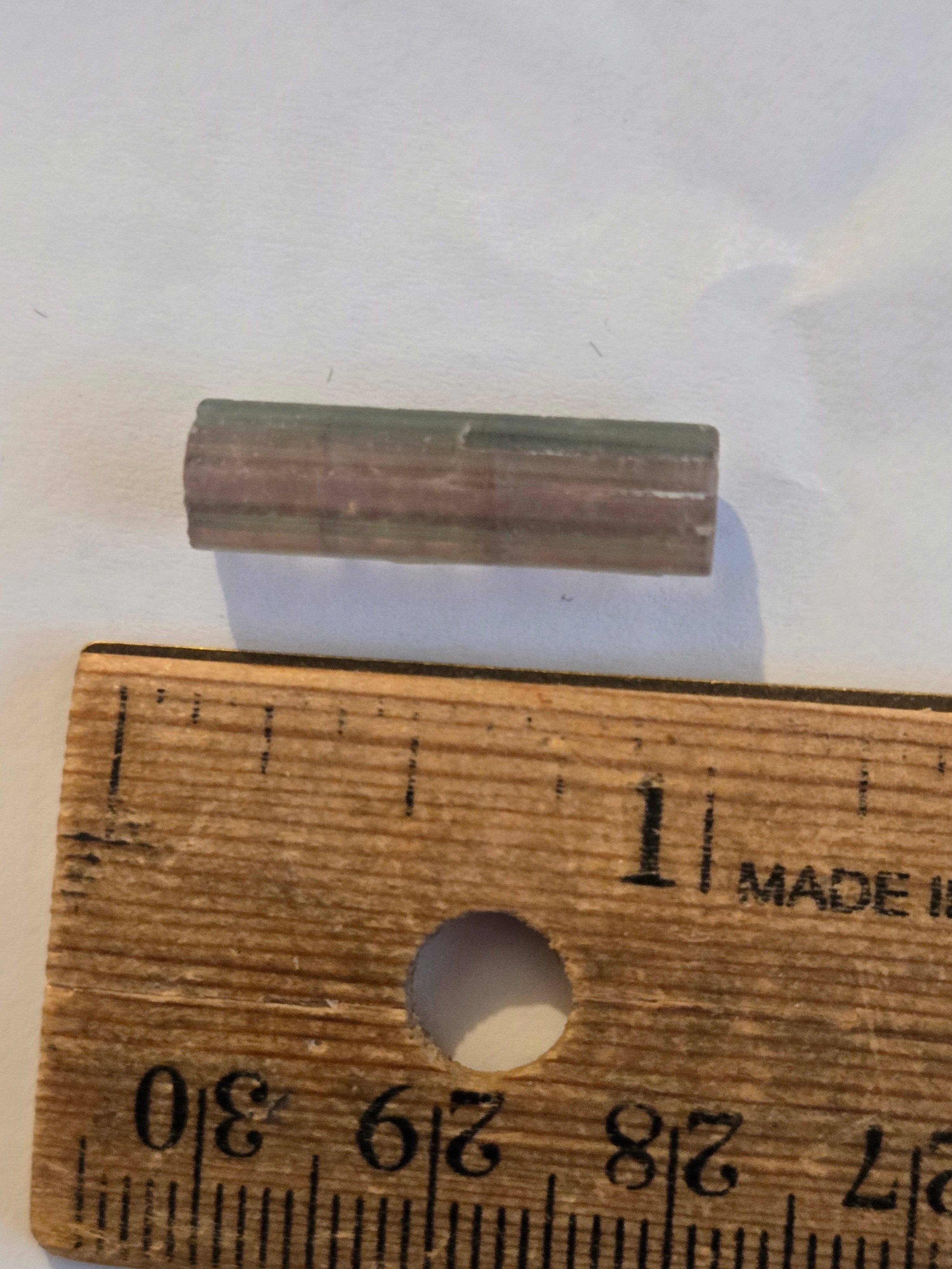 Purple tourmaline crystal