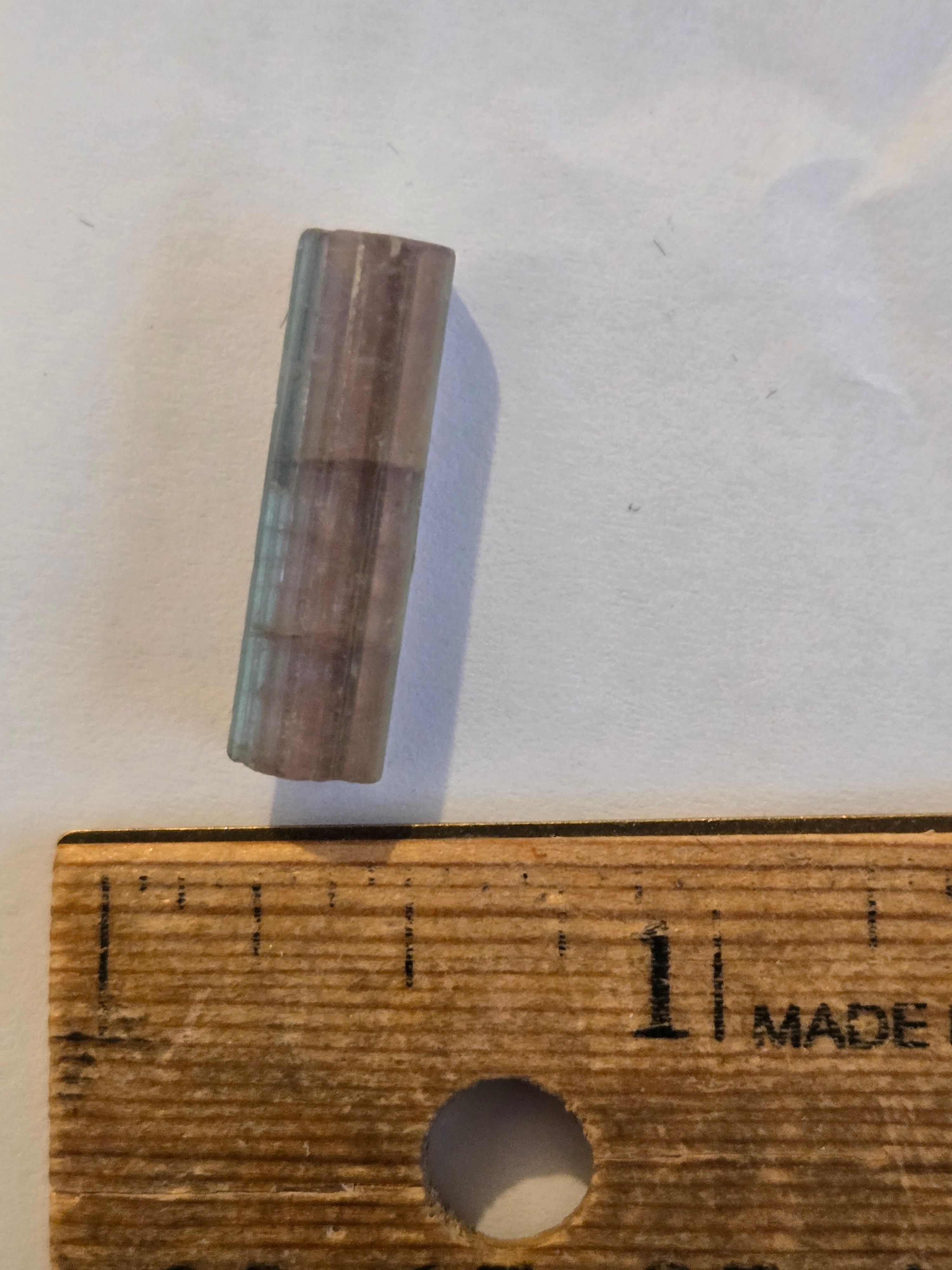 Purple tourmaline crystal