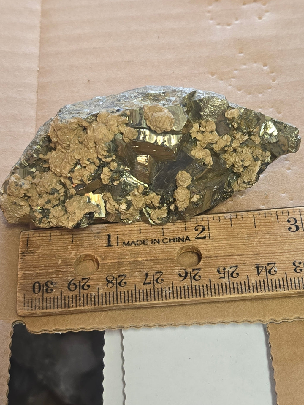 Pyrite with rhodochrosite