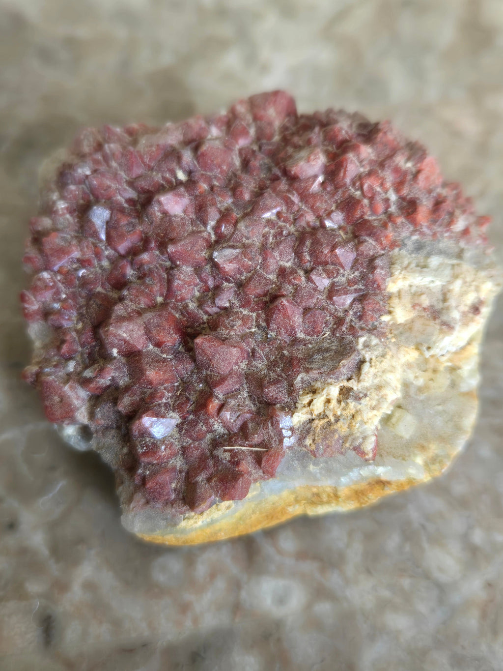 Quartz w hematite
