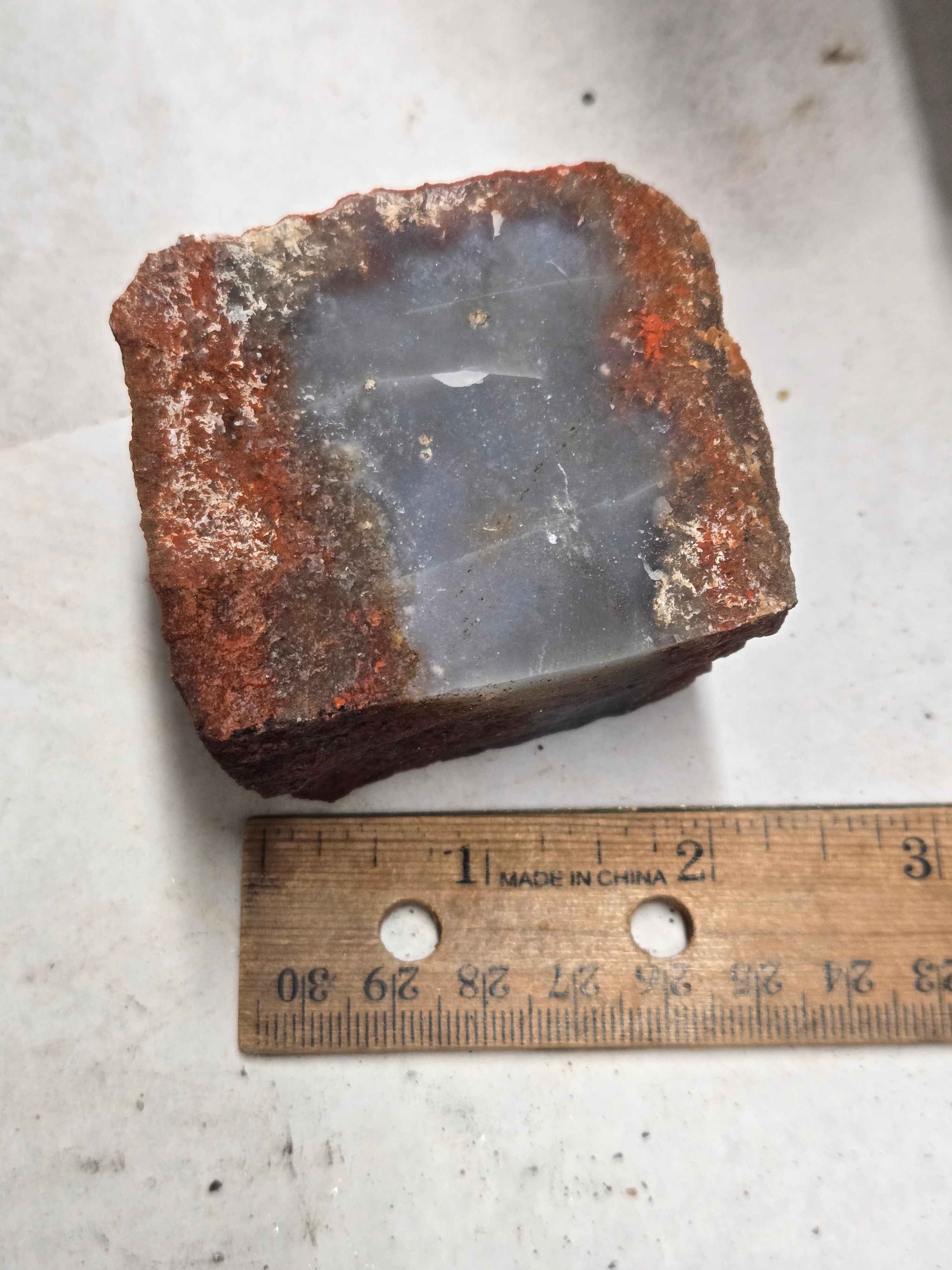 Red agate chunk