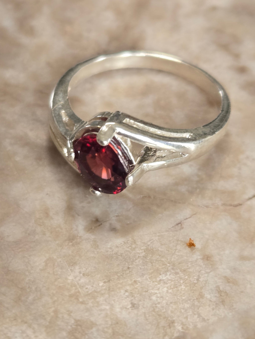 Red Zircon Ring