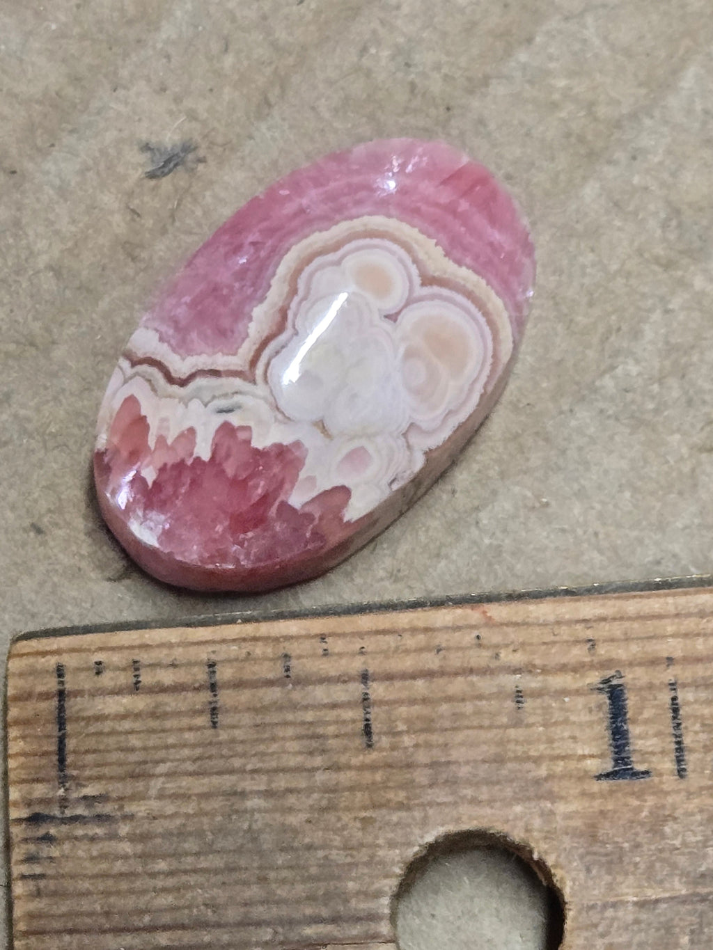 Rhodochrosite cabochon