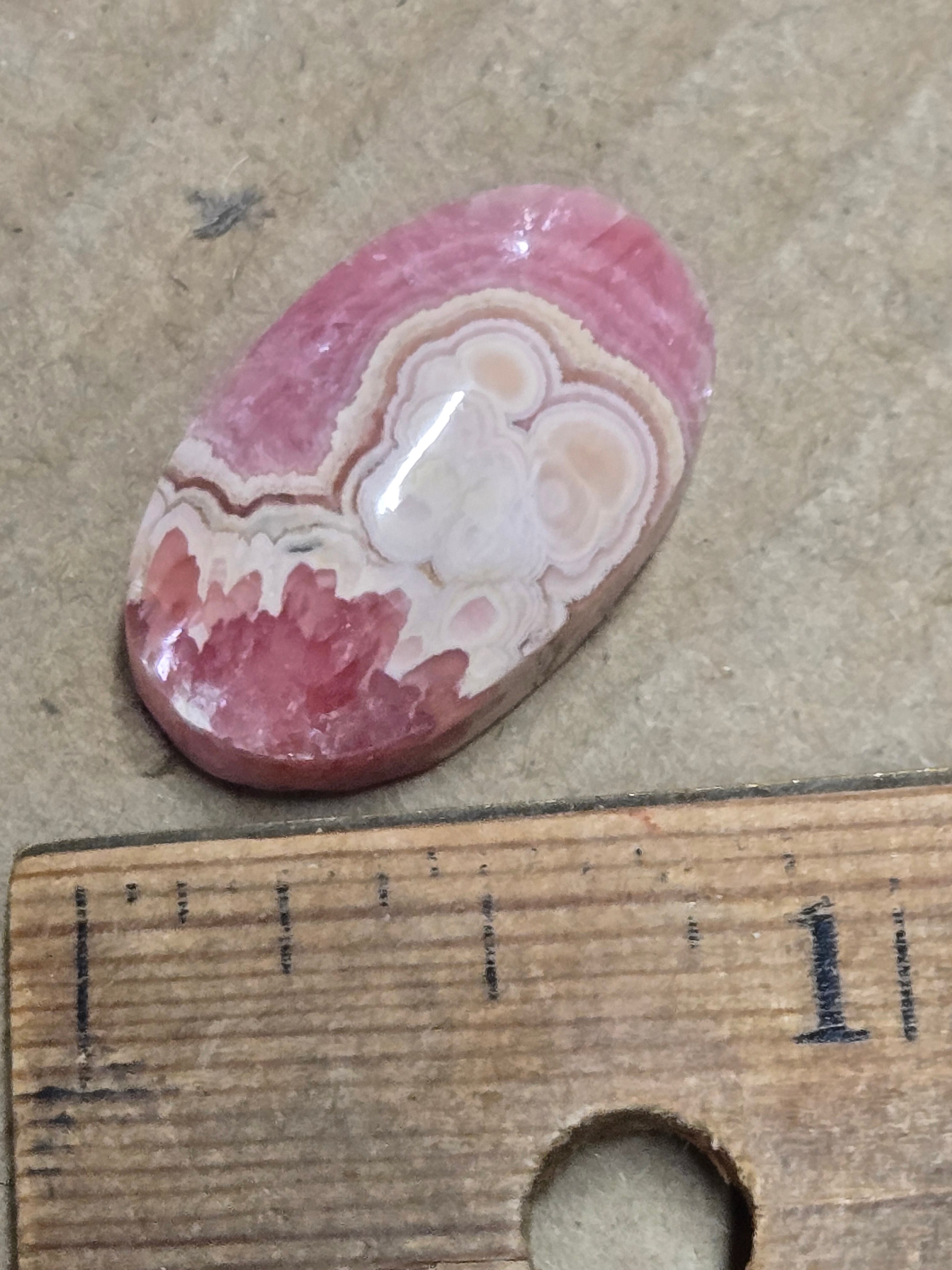 Rhodochrosite cabochon