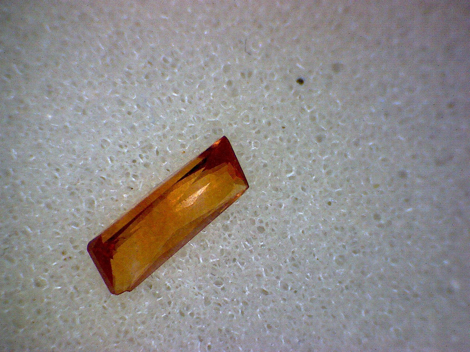 Rhodochrosite facet