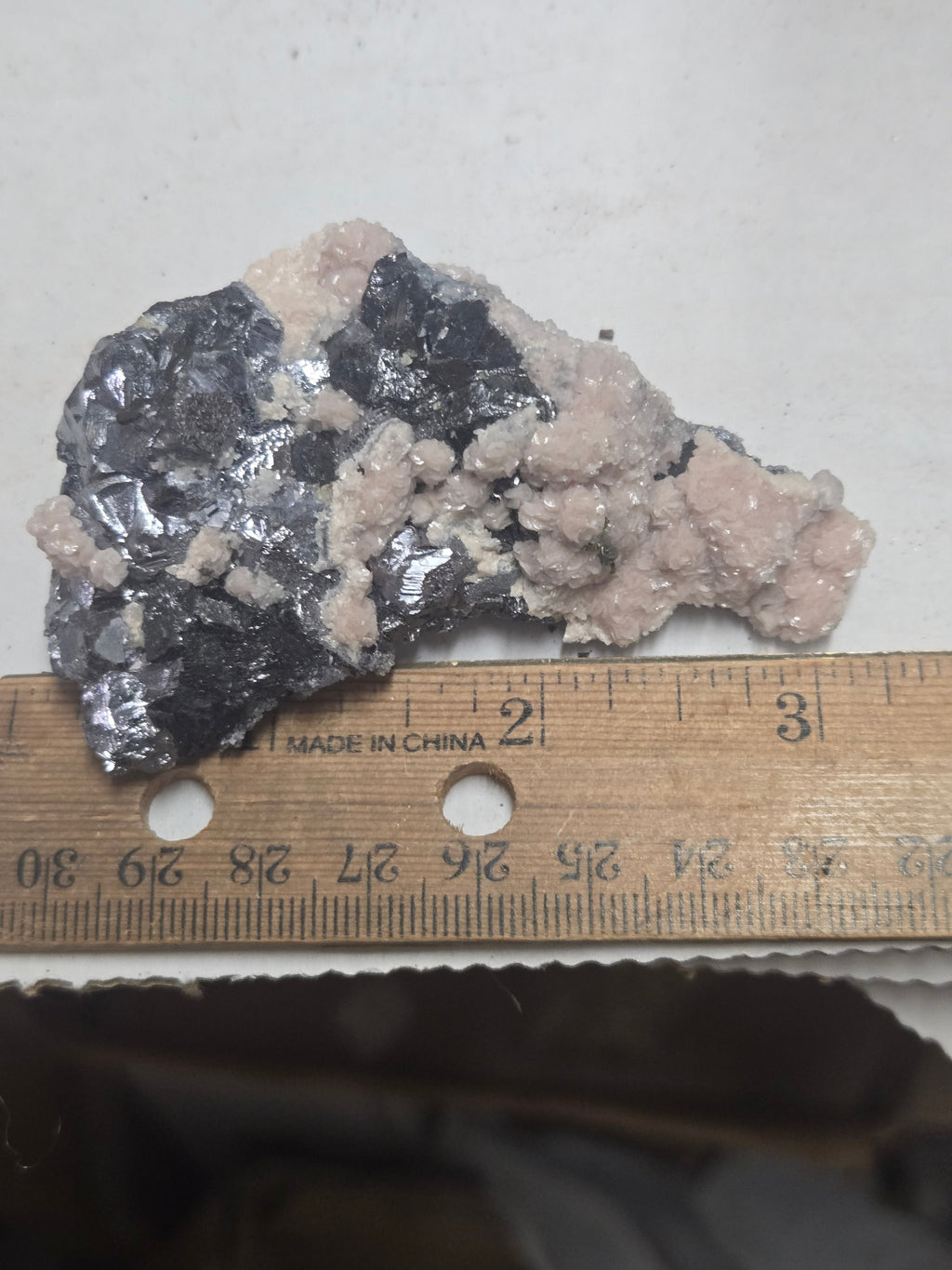 Rhodochrosite Galena and sphalerite