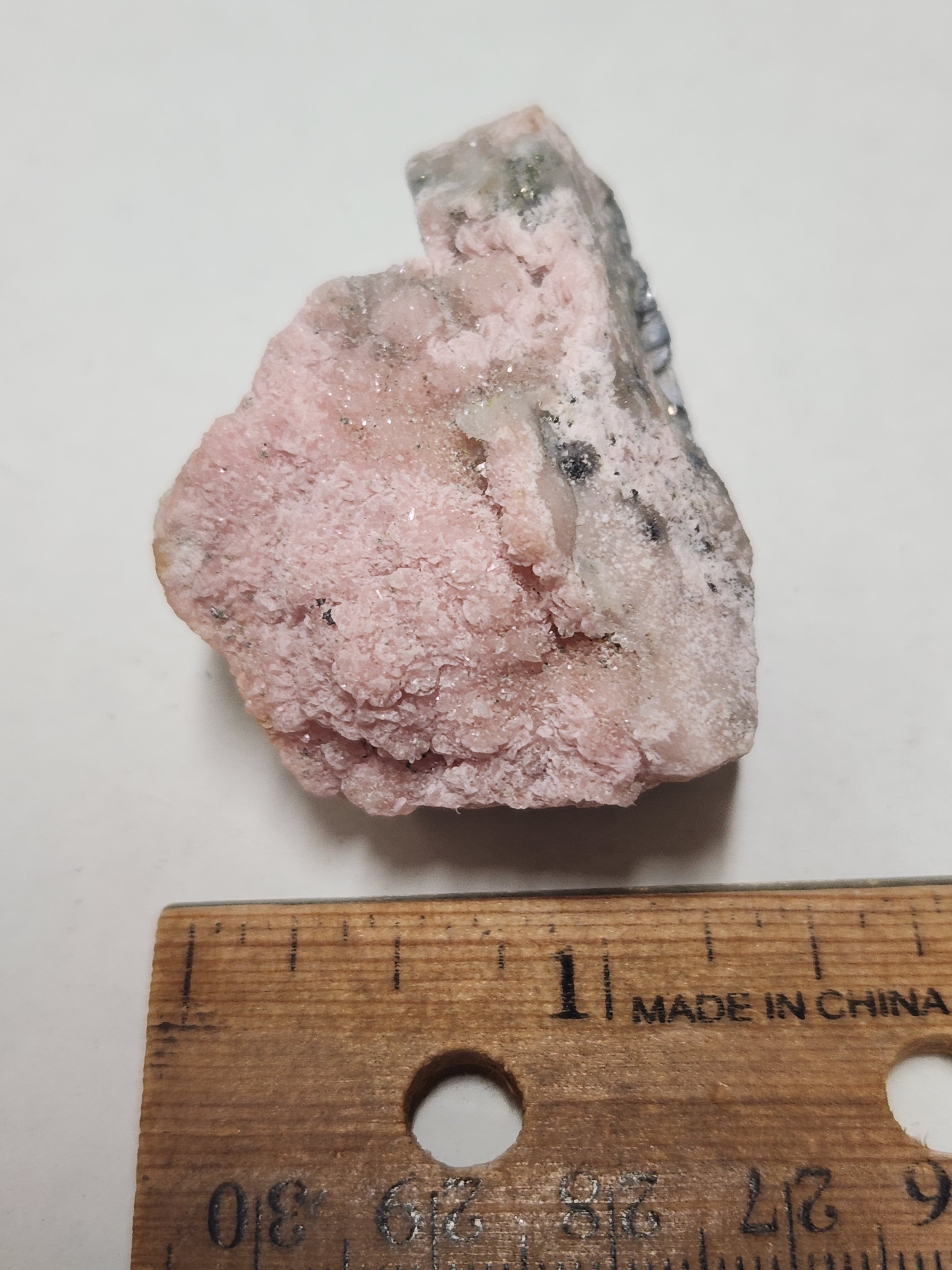 Rhodochrosite on Galena