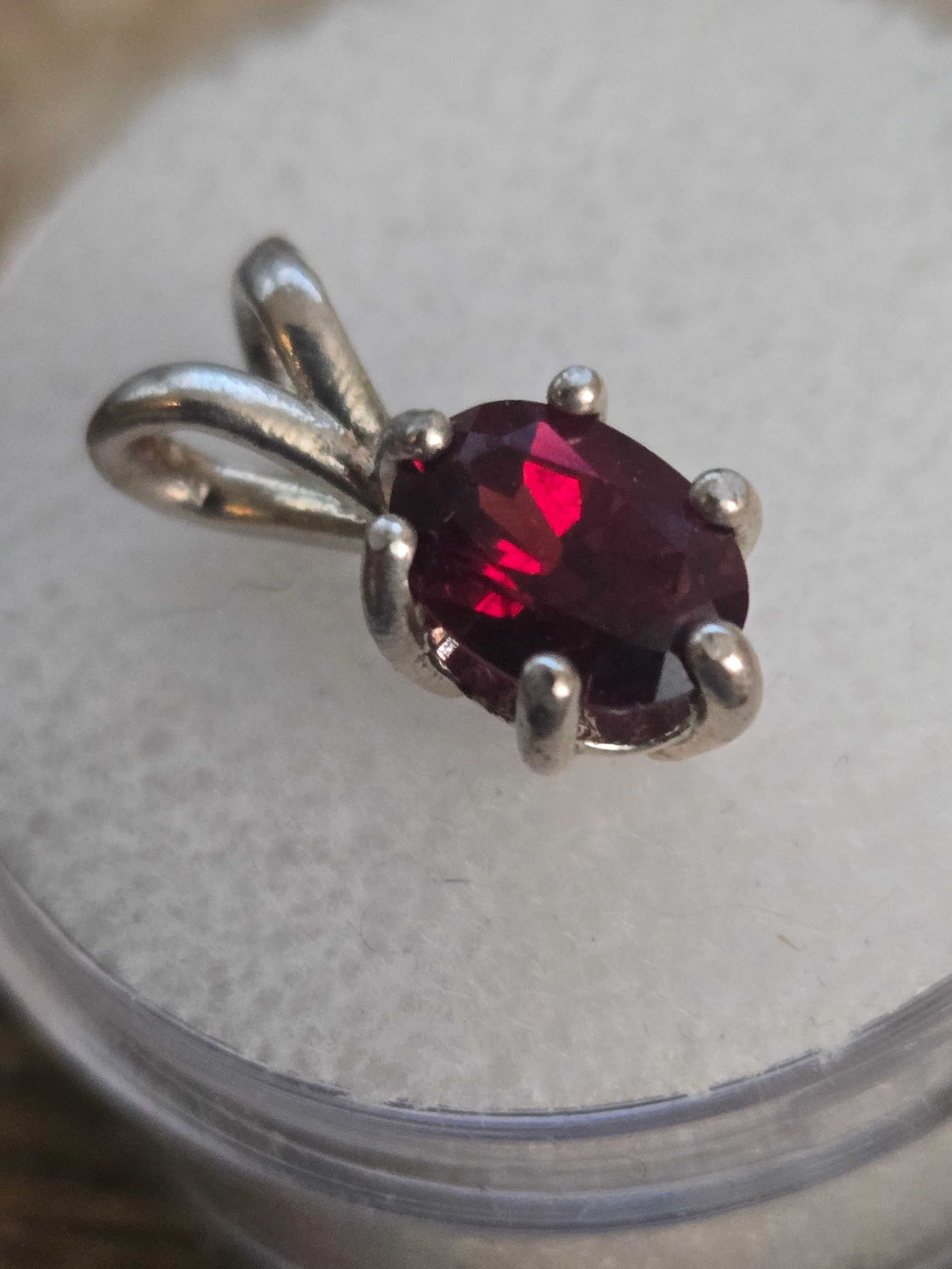 Rhodolite Garnet Pendant