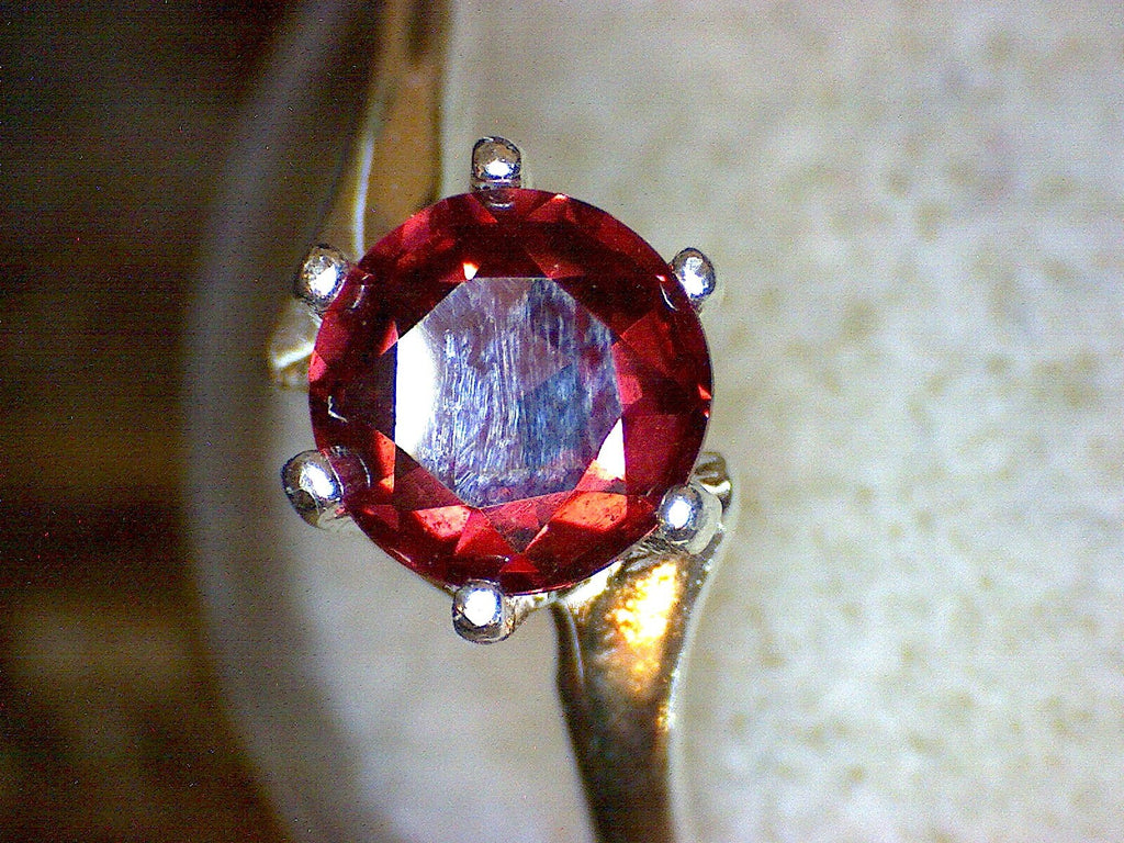 Rhodolite garnet Swirl Ring