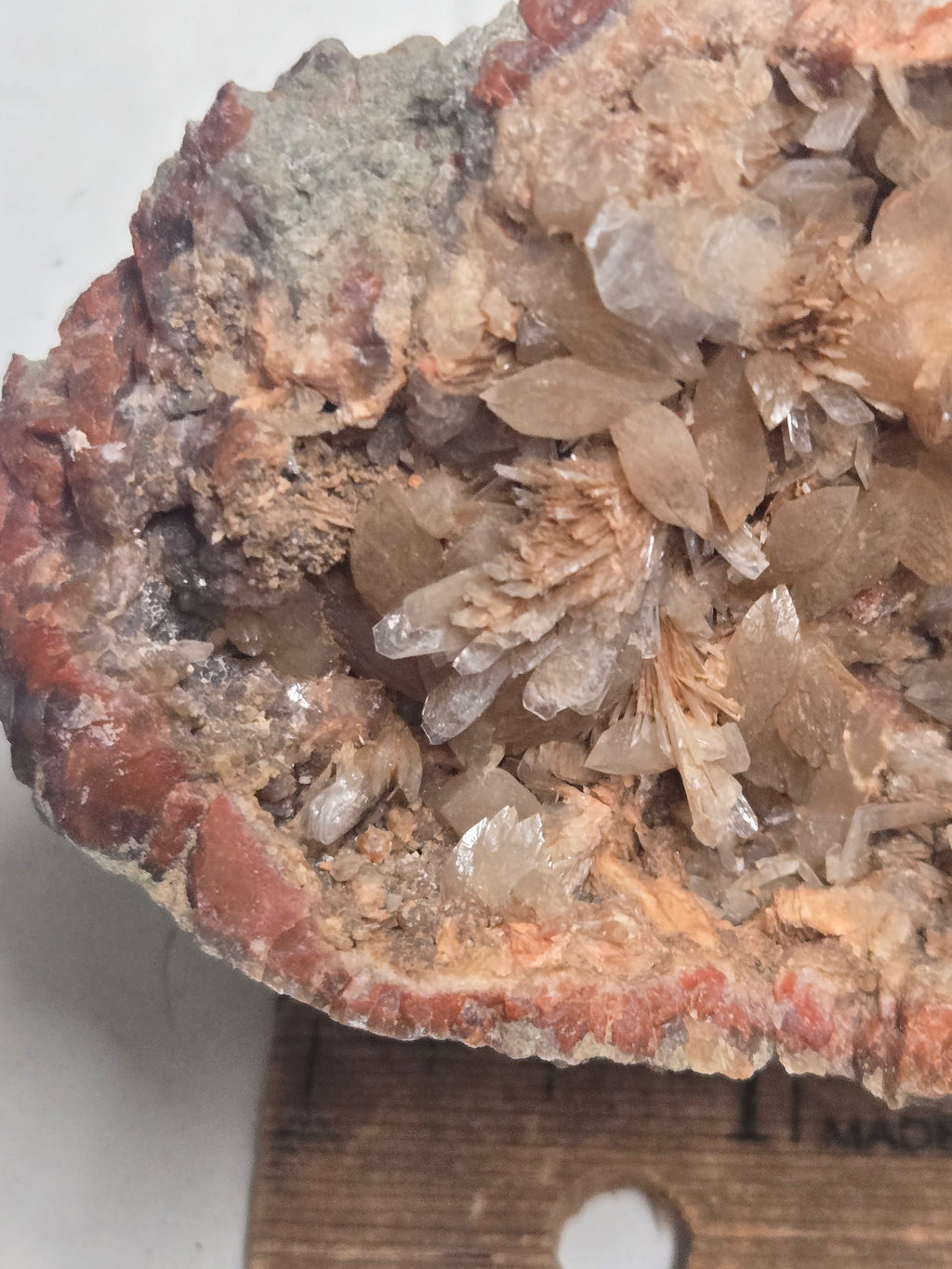 Celestite and calcite