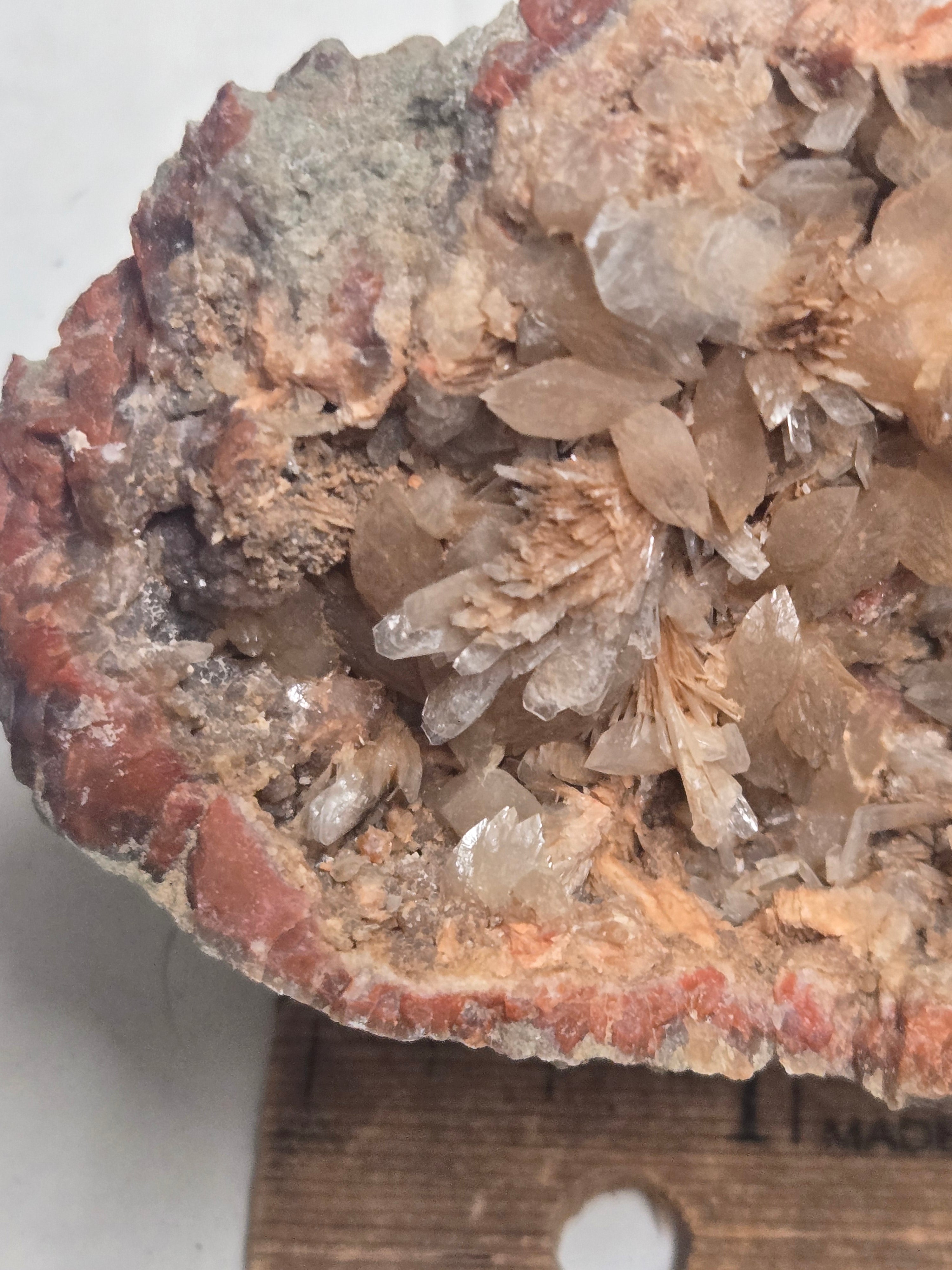 Celestite and calcite