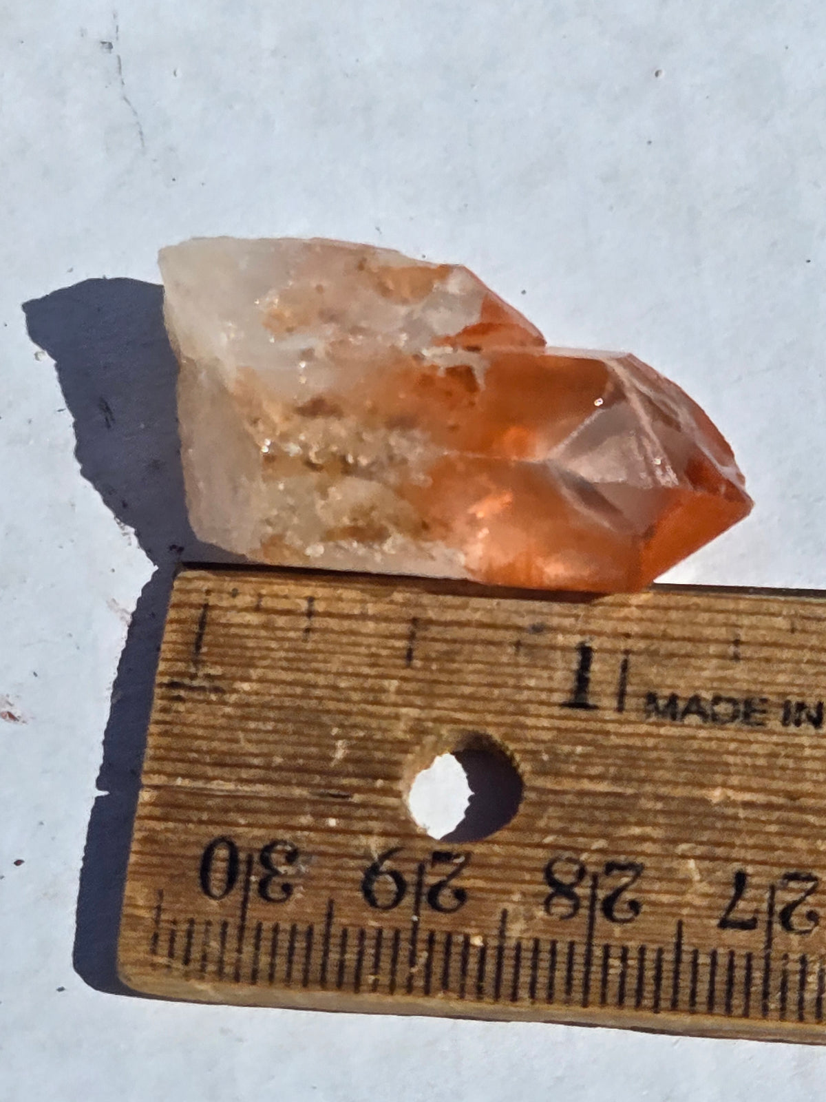 Hematite included quartz