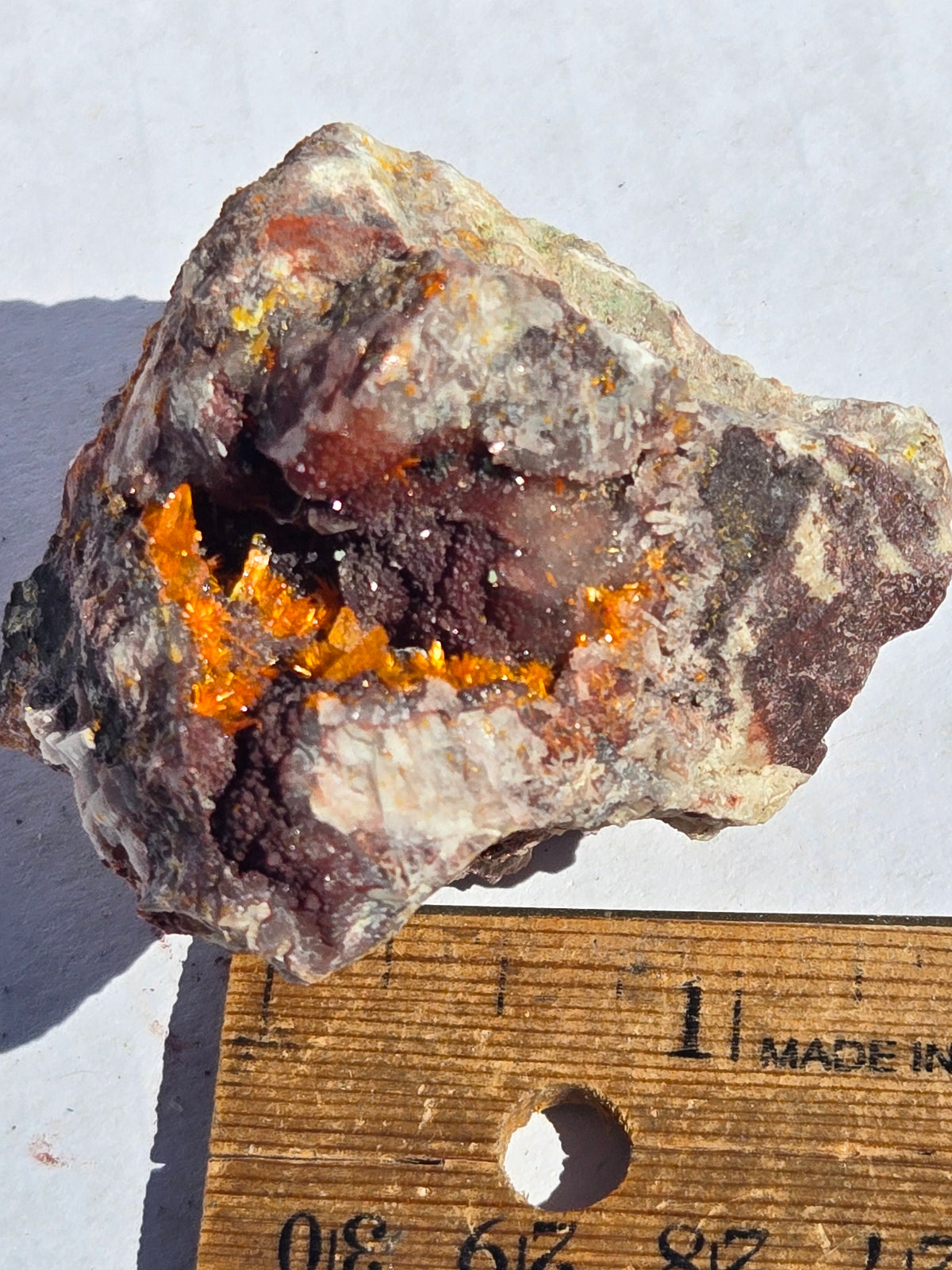 Mimetite specimen w wulfenite