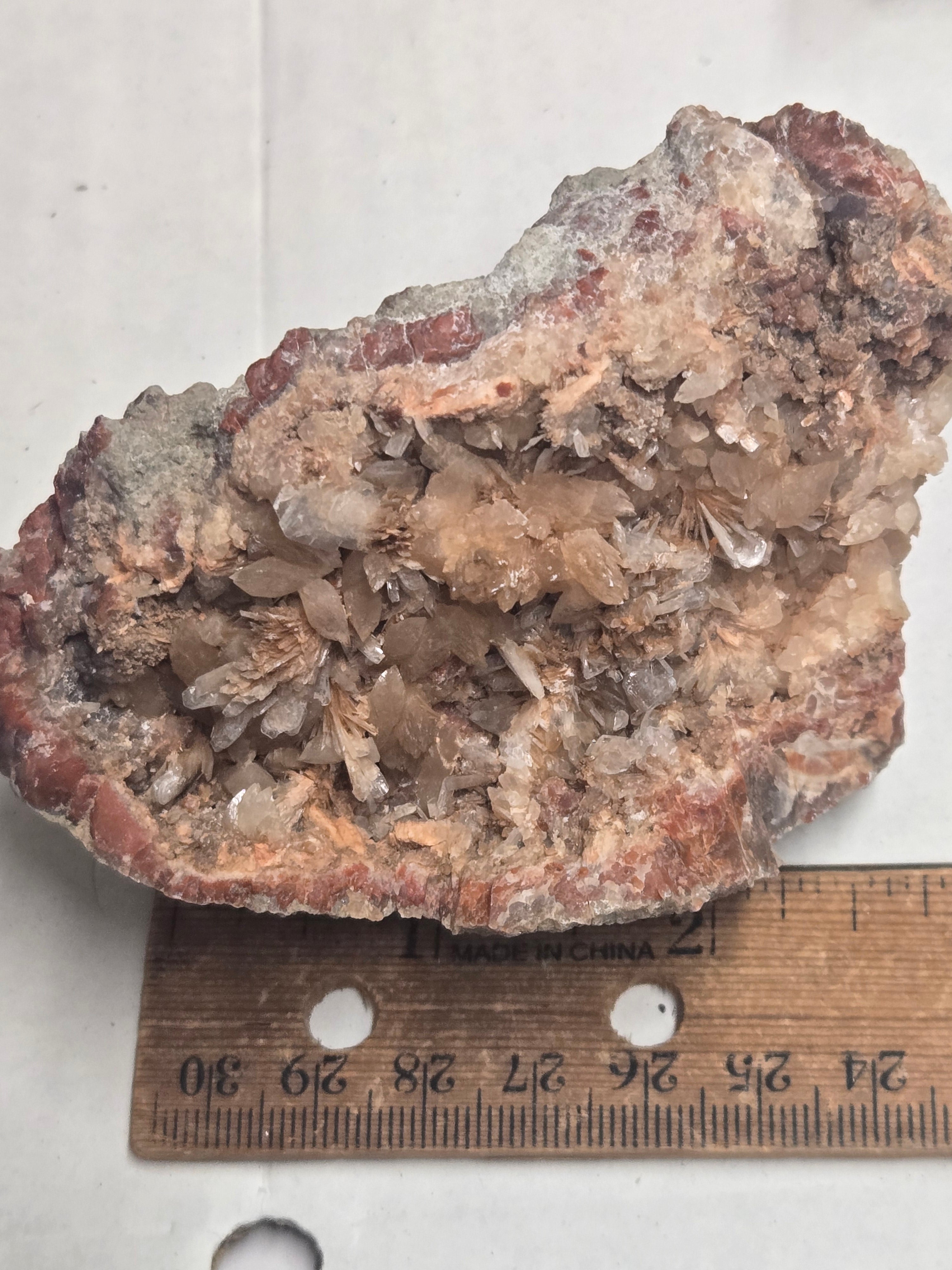 Celestite and calcite