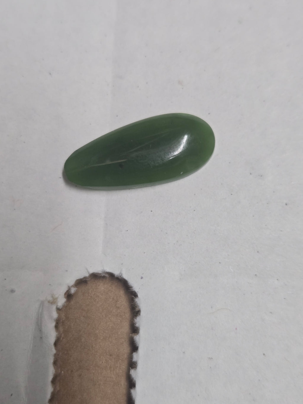 Nephrite jade cabochon