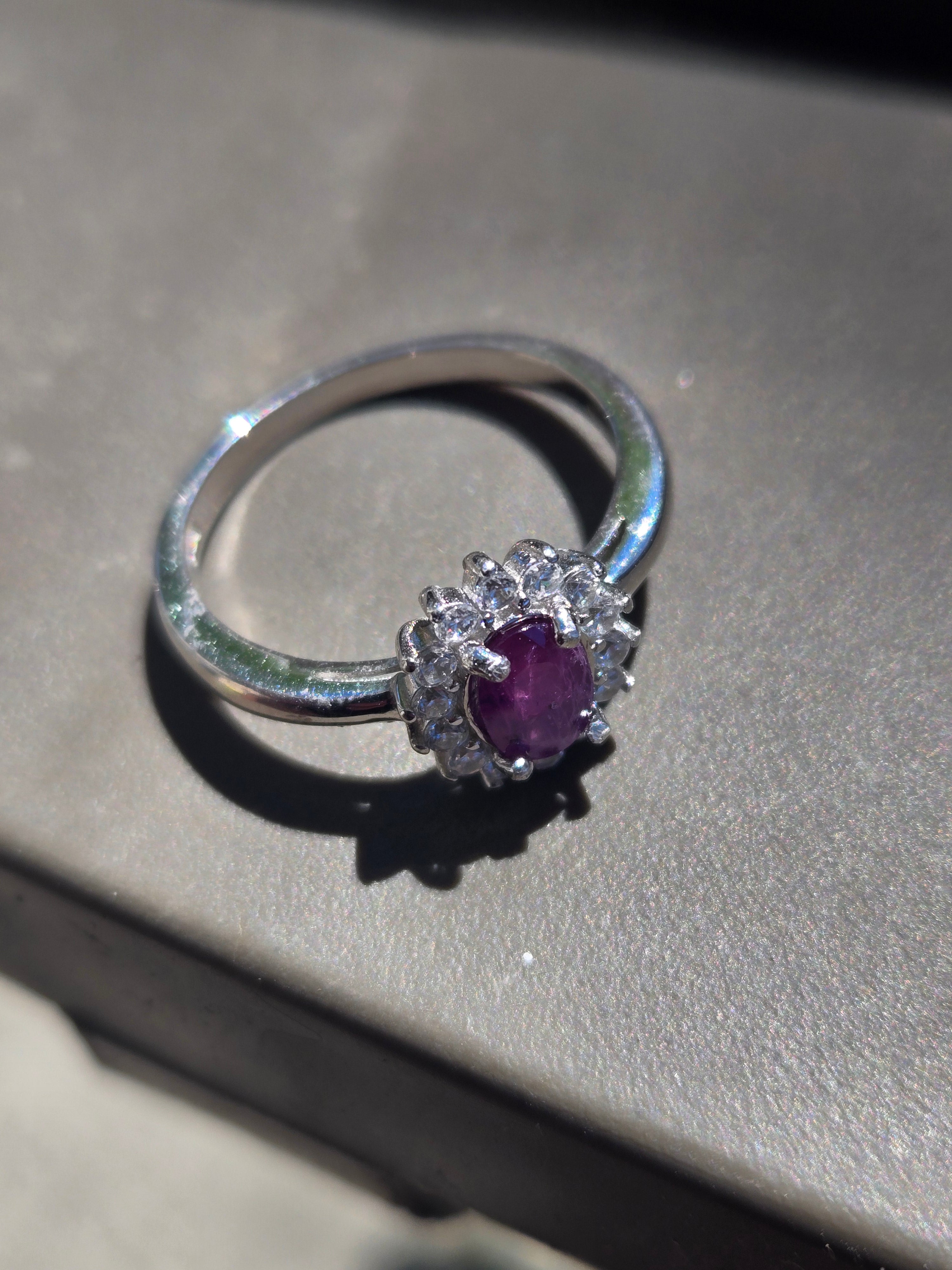 Winza Ruby cluster ring