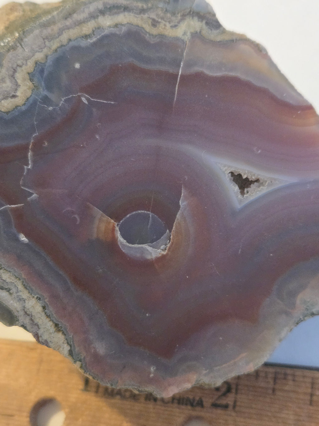 Banded Purple Agate specimen