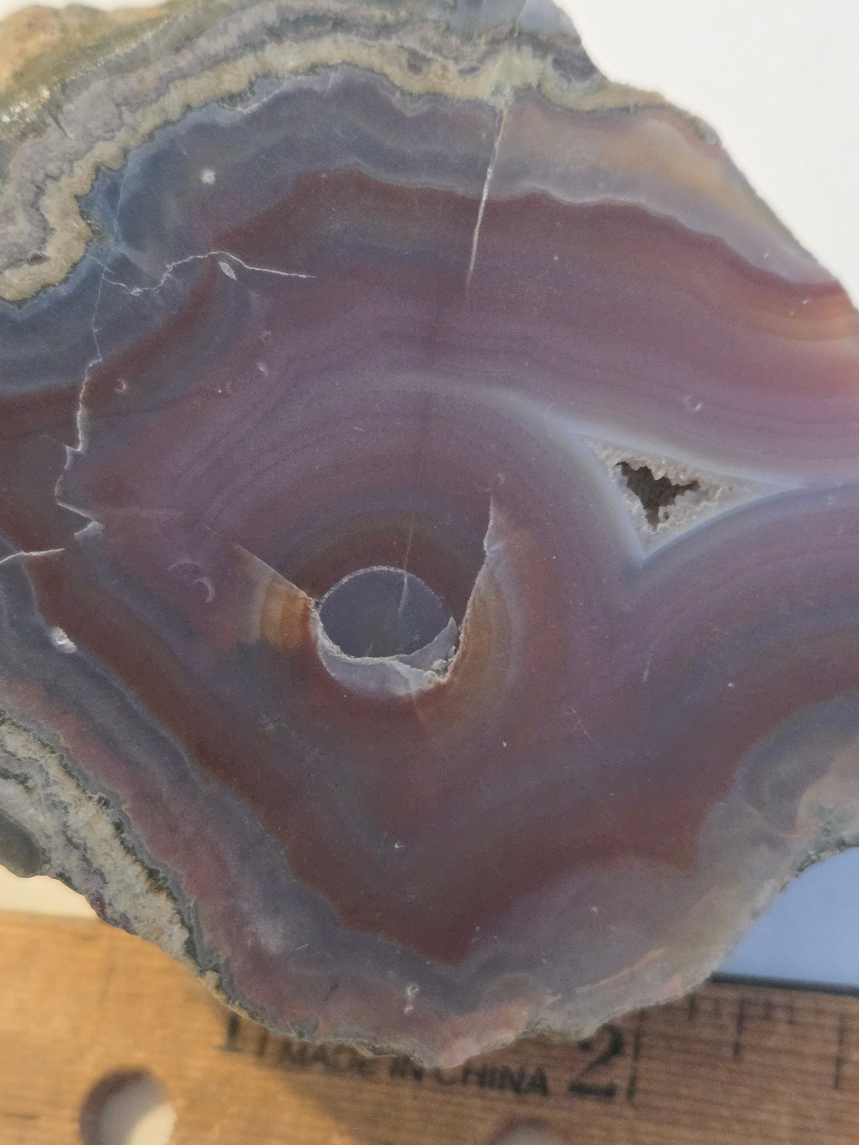 Banded Purple Agate specimen
