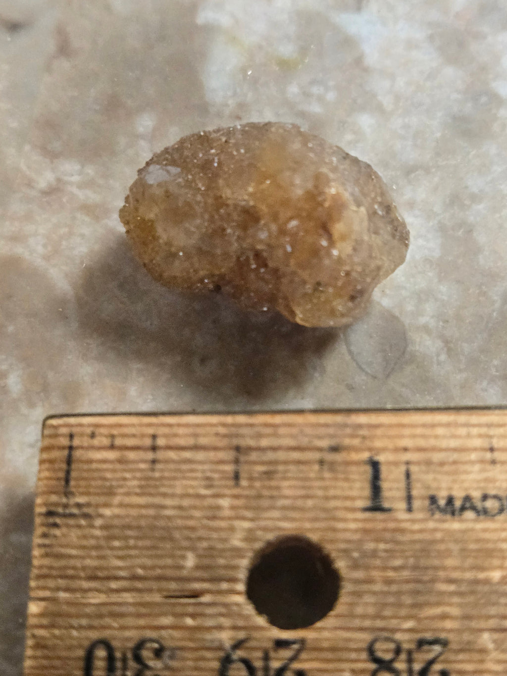 Citrine after ikaite