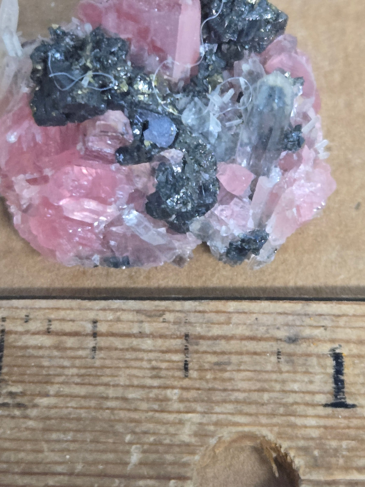 Rhodochrosite with tetrahedrite