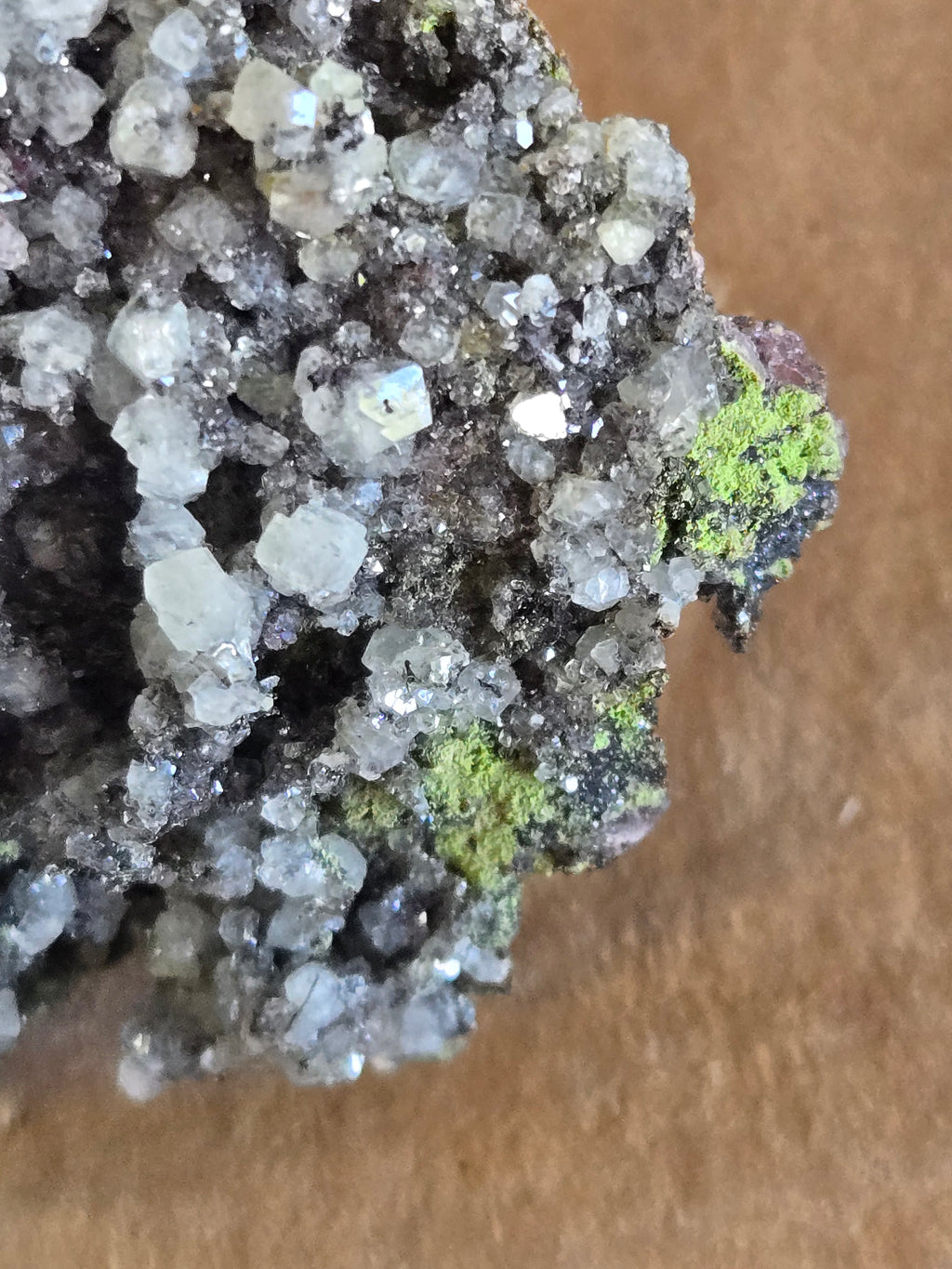 Calcite Duftite and Mottramite