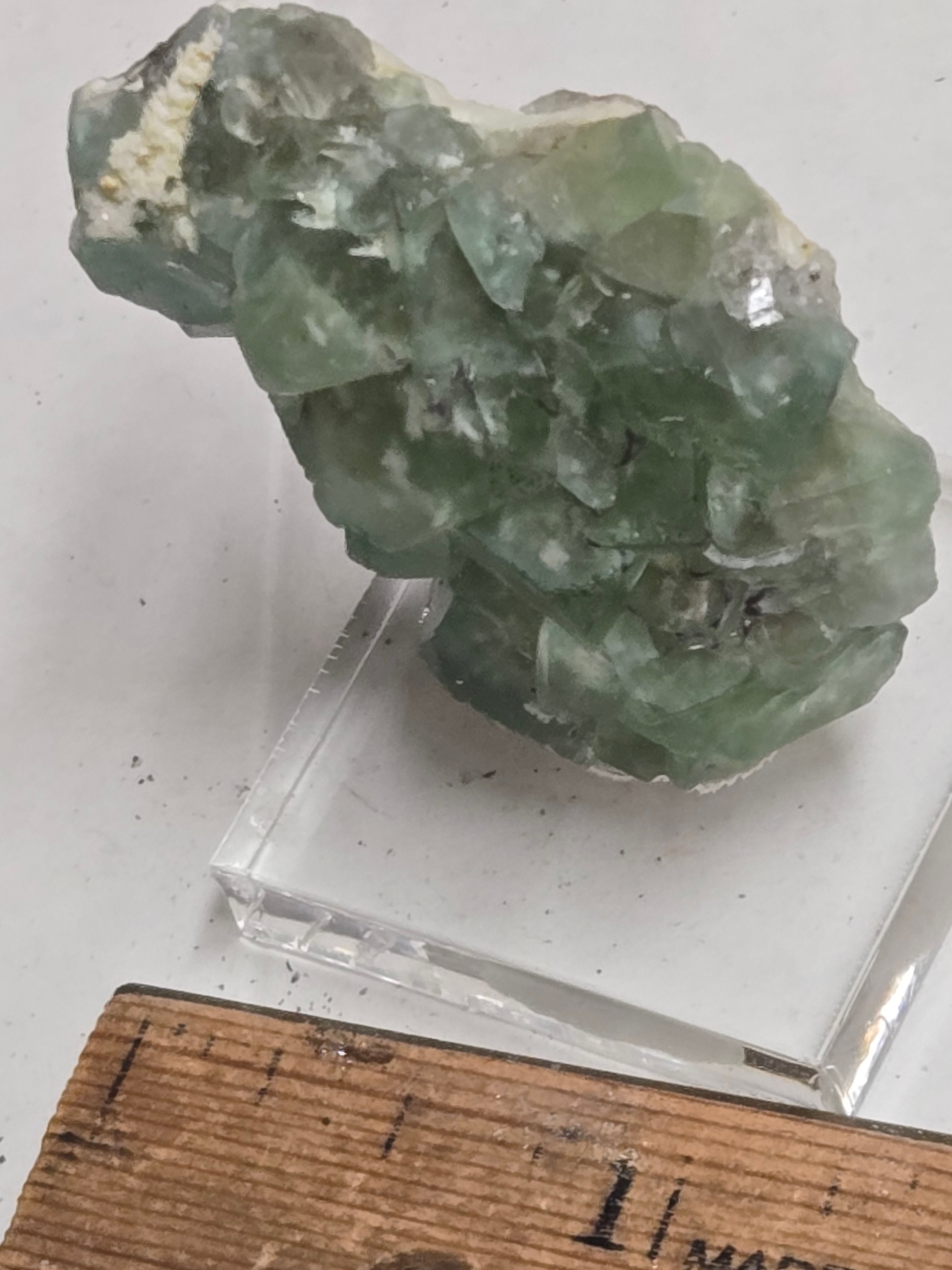 Fluorite with aquamarine