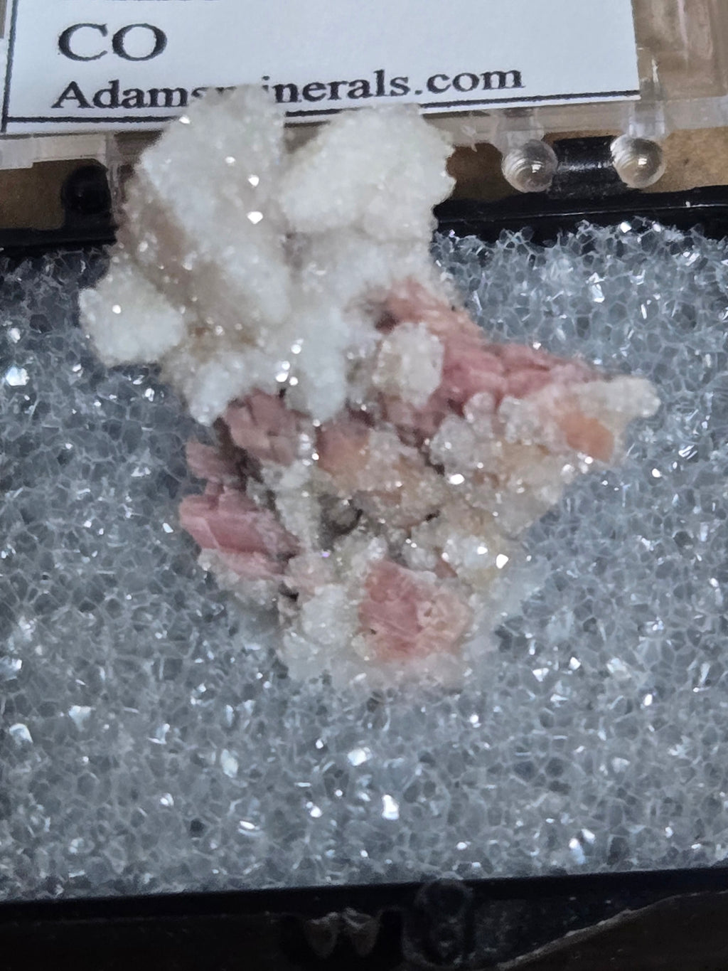 Quartz w rhodochrosite