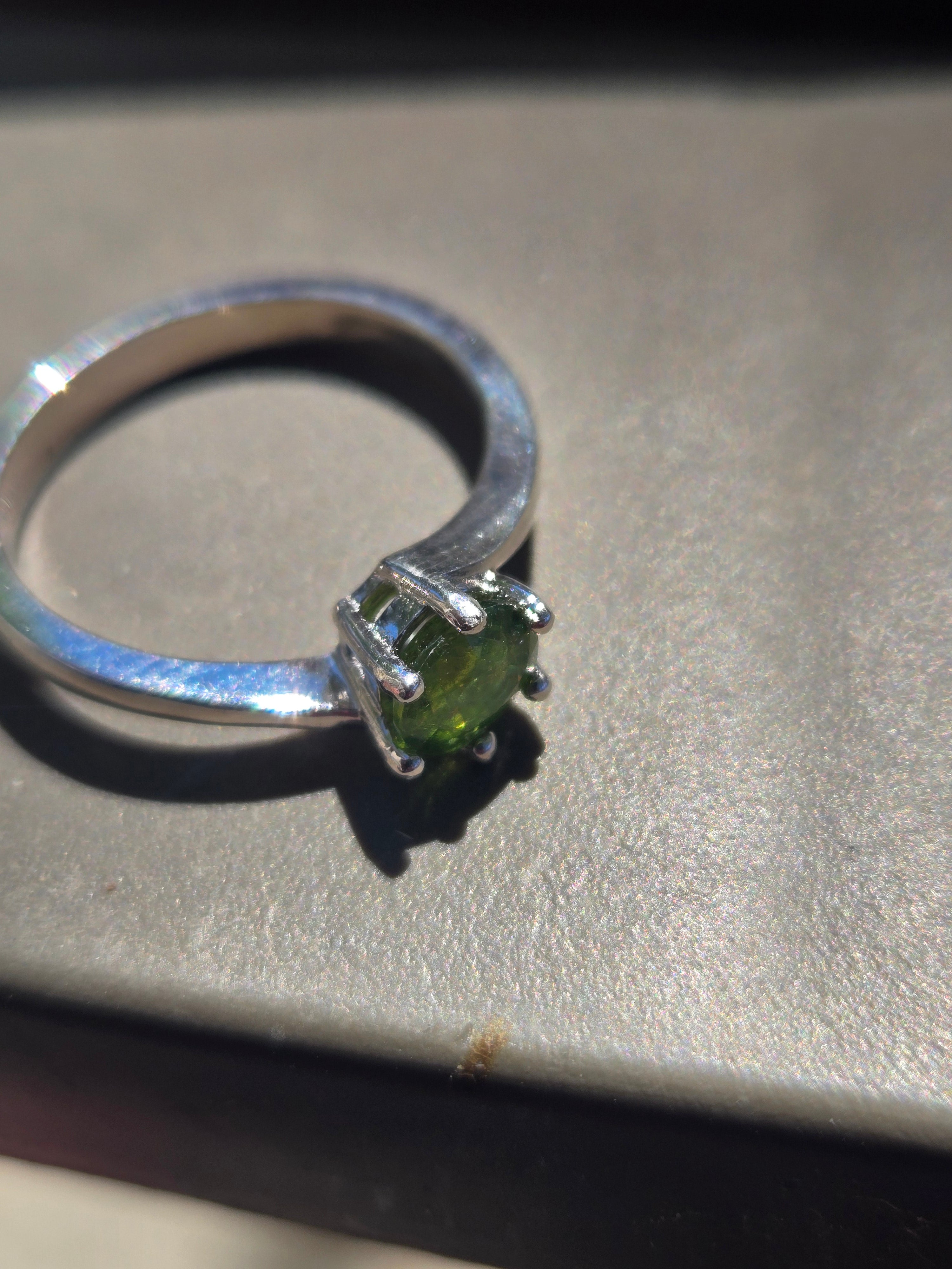 Grossular garnet Bypass ring