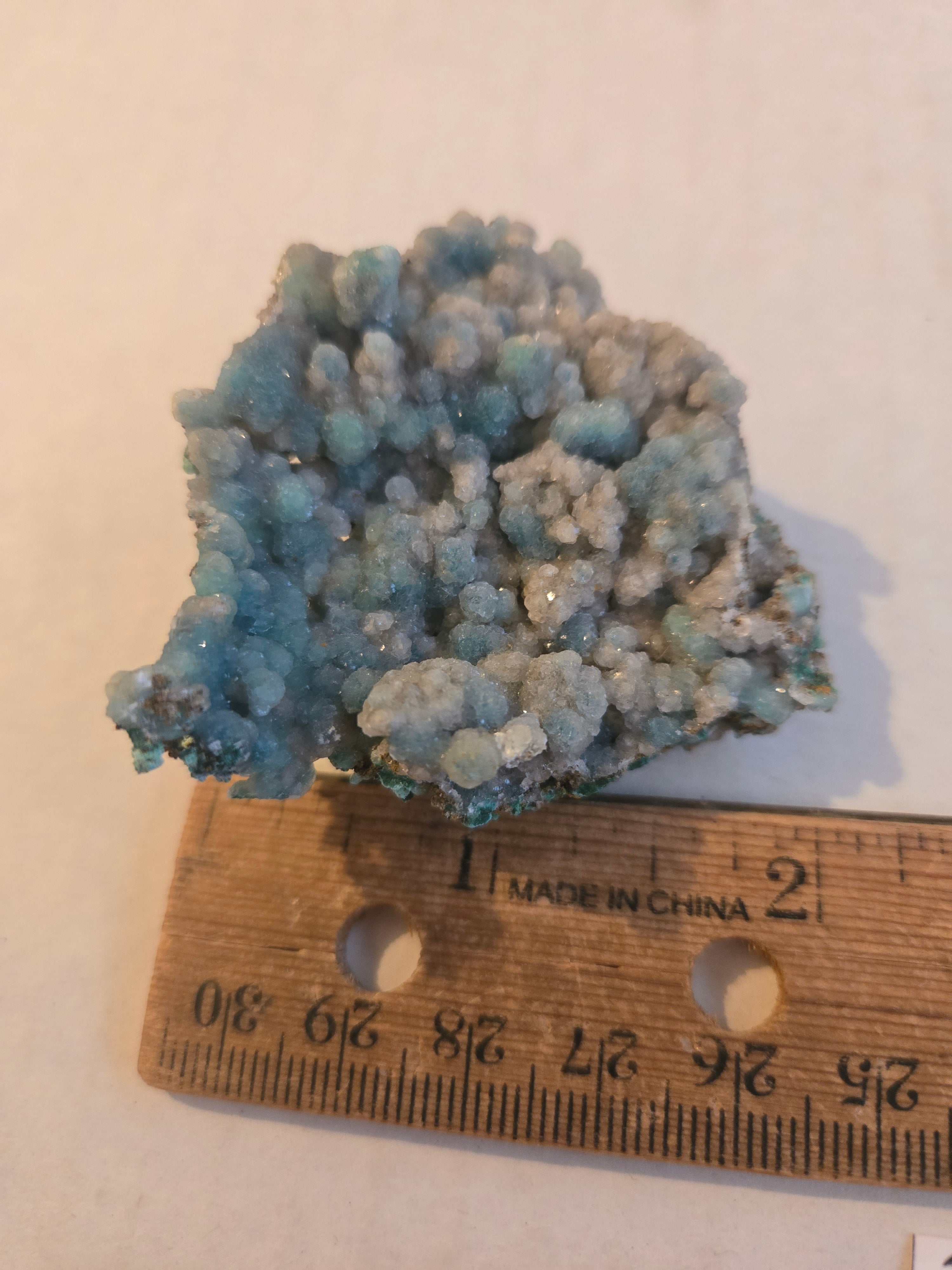 Rosasite with calcite