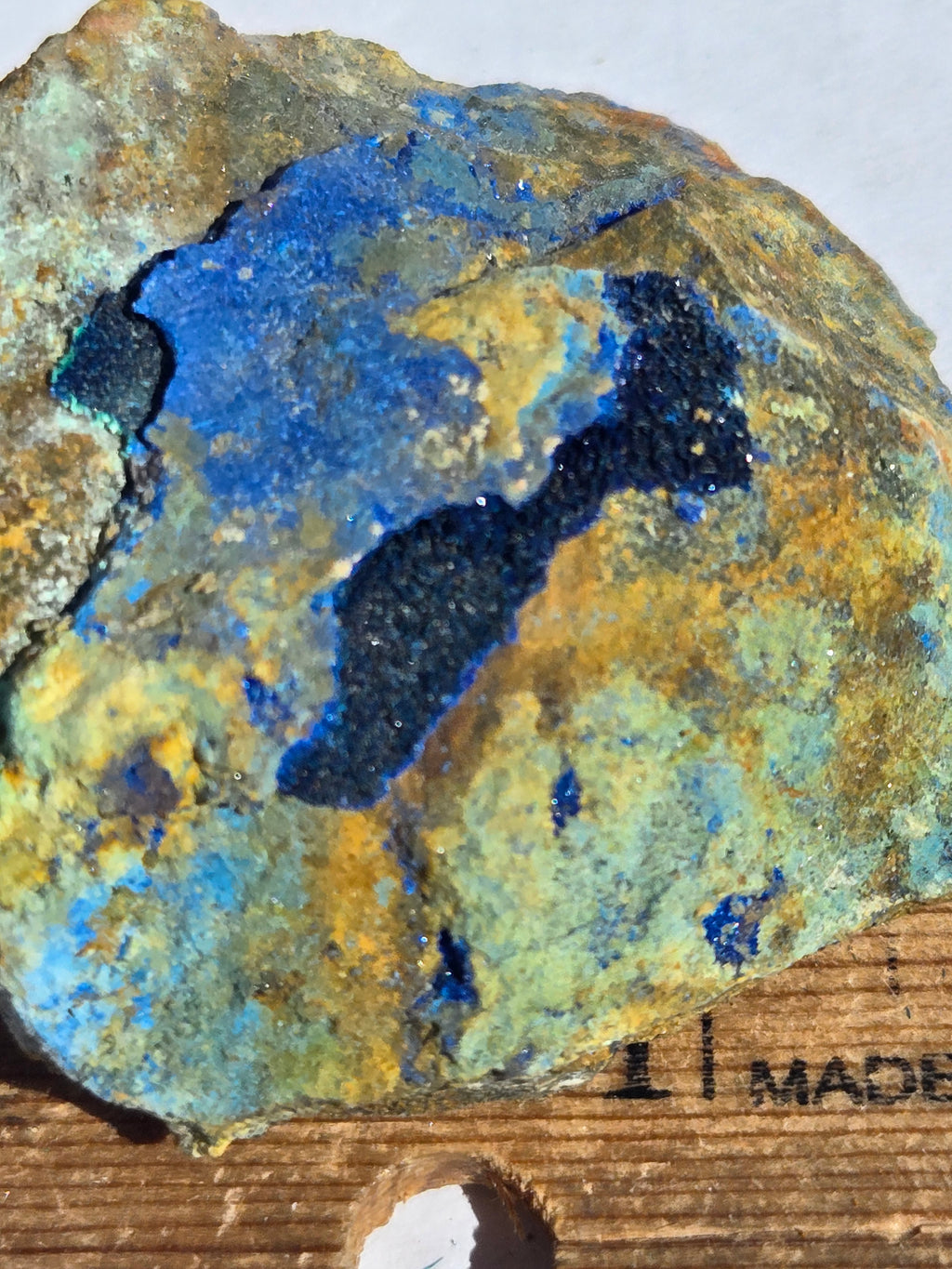 Azurite w possible clinoclase