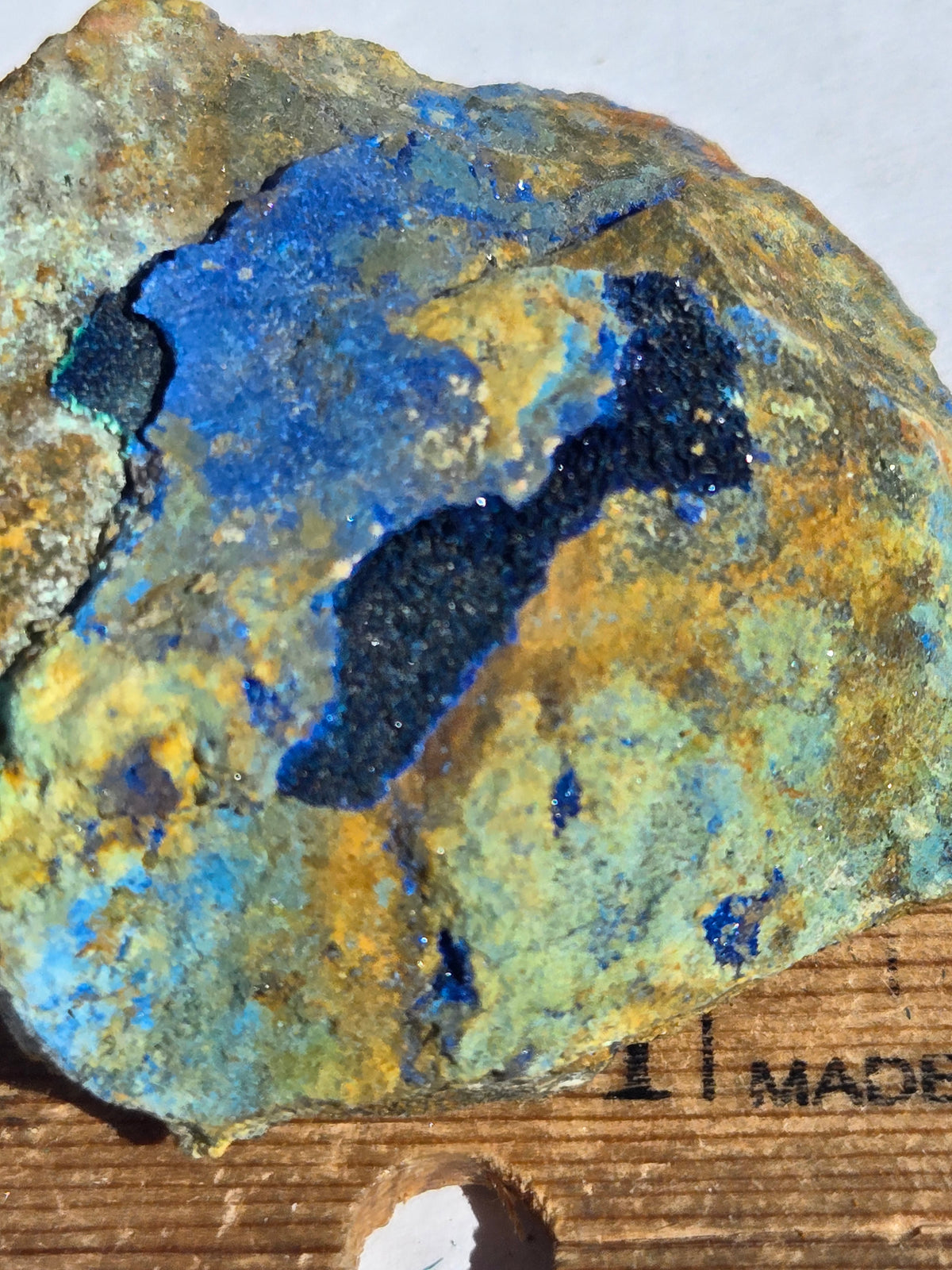Azurite w possible clinoclase