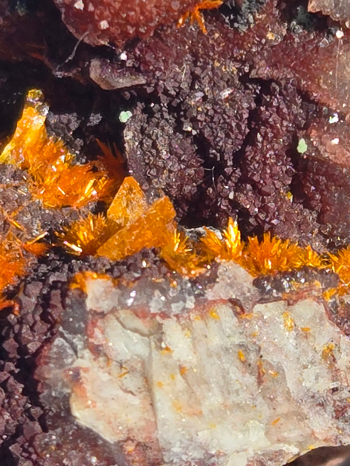 Mimetite specimen w wulfenite