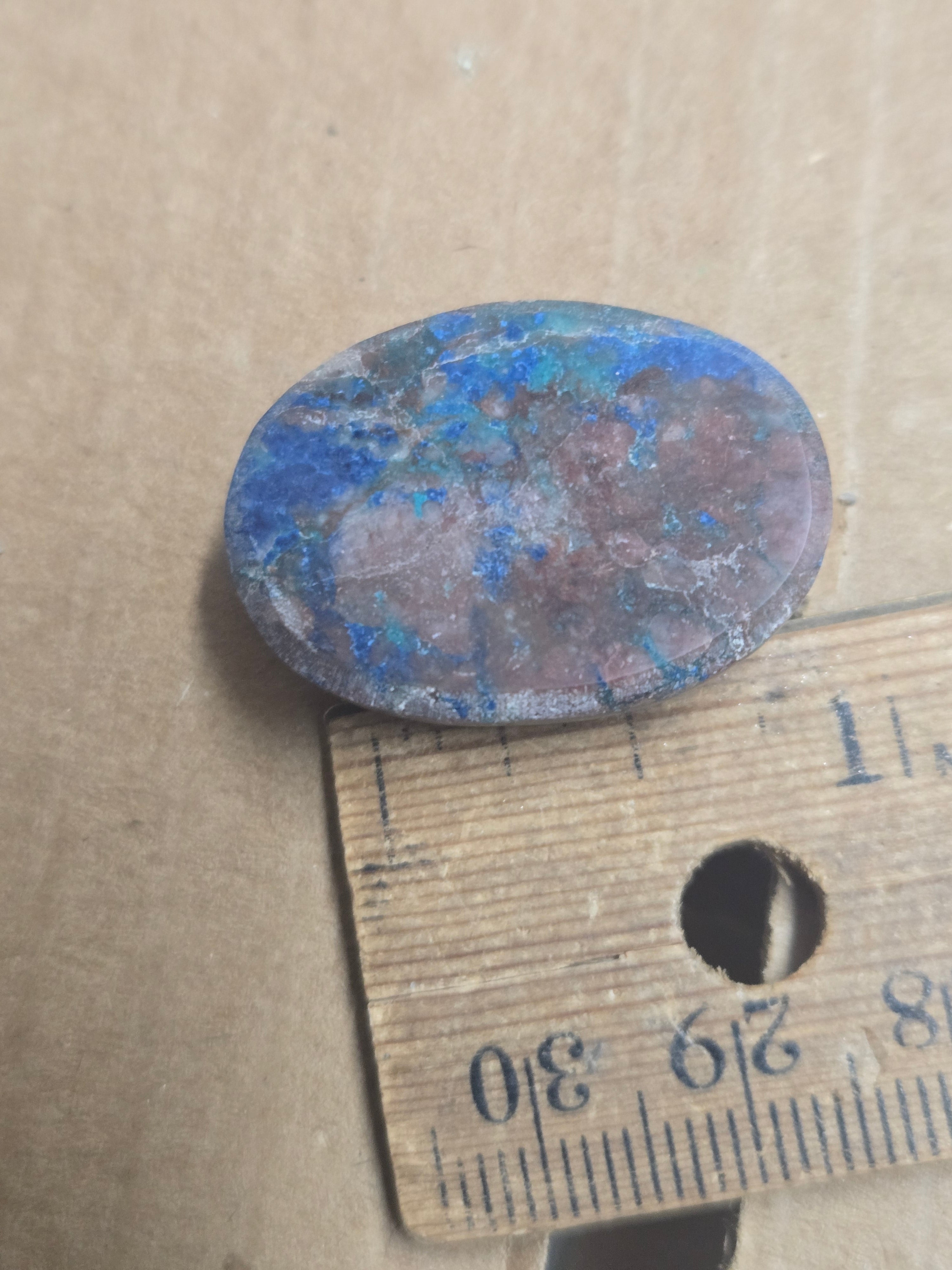 Ajoite Shattuckite Cabochon