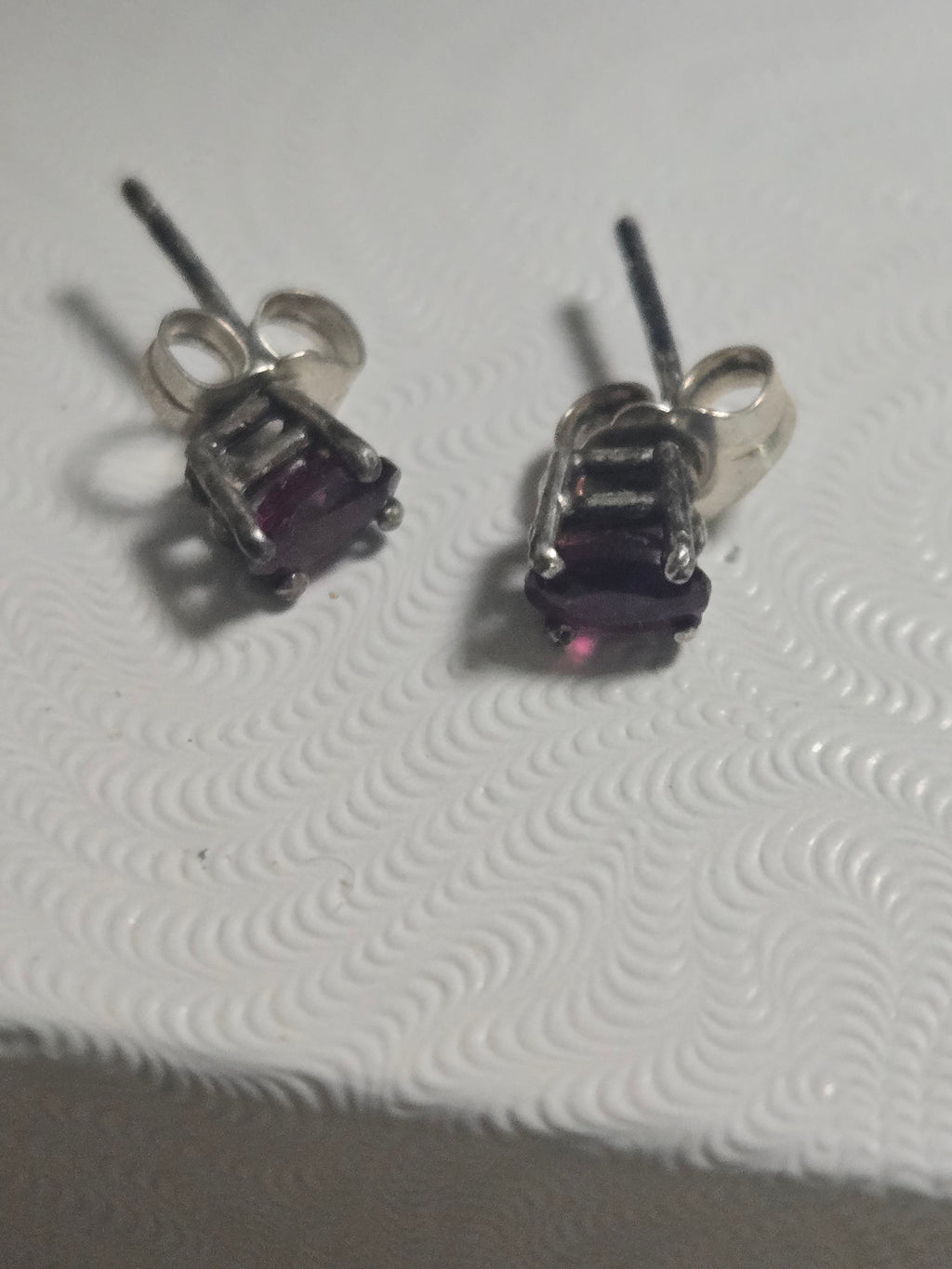 Rhodolite garnet earrings
