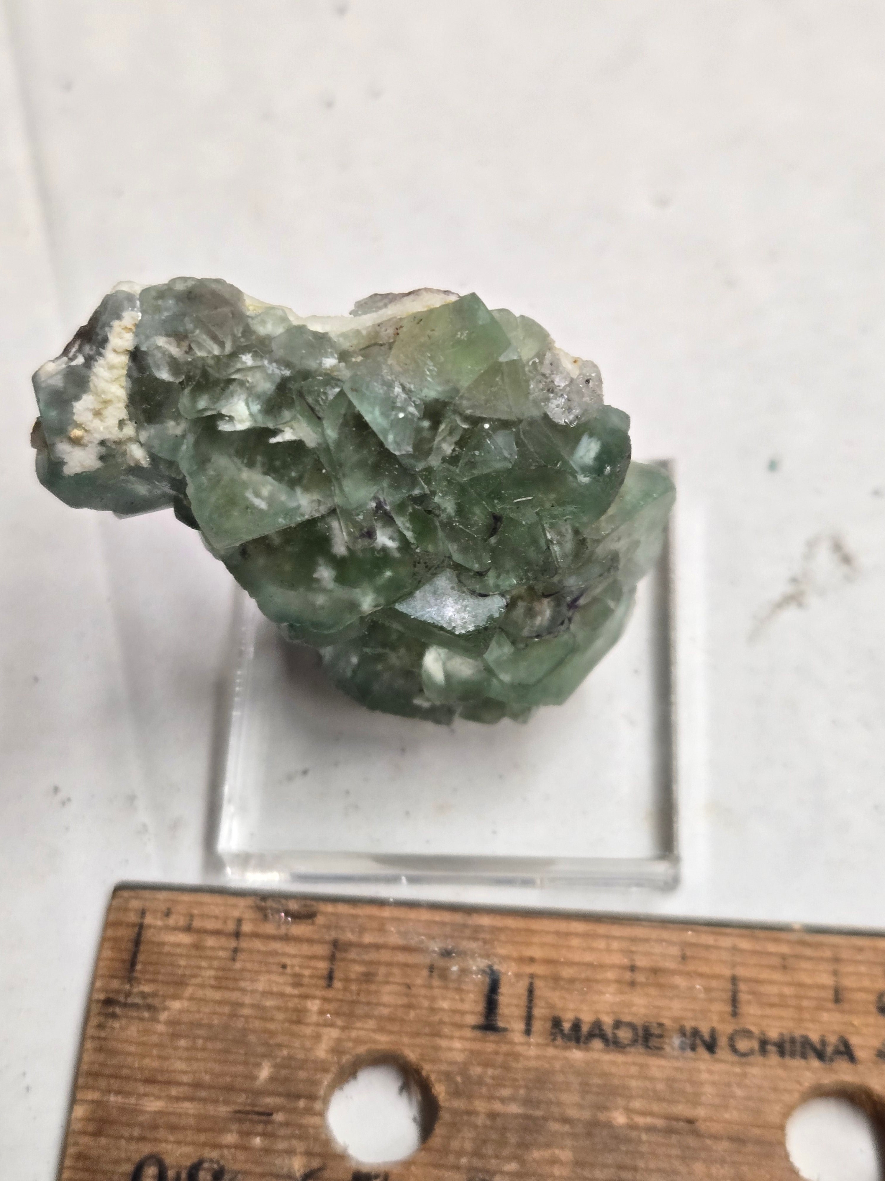 Fluorite with aquamarine