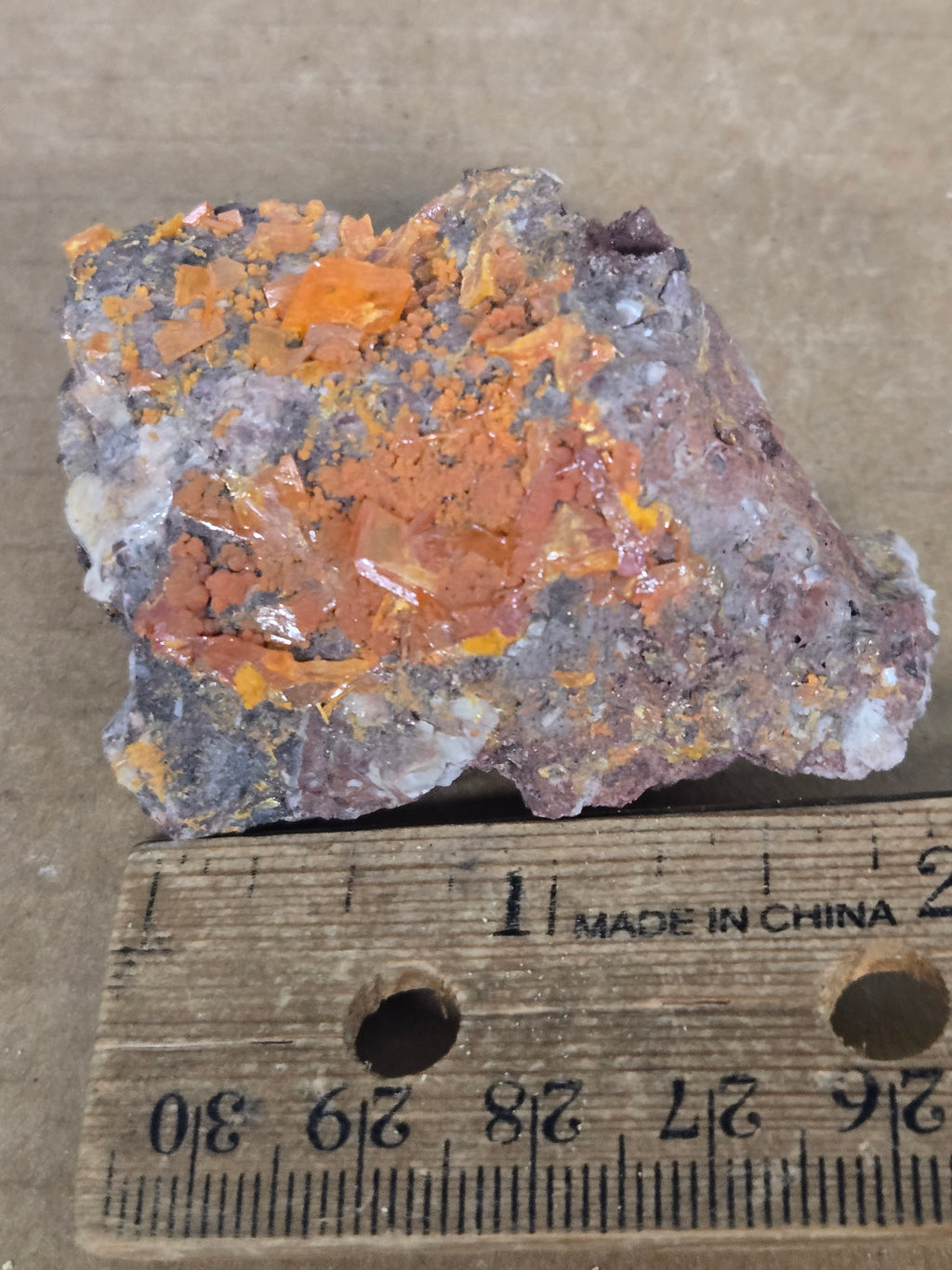 Wulfenite with mimetite