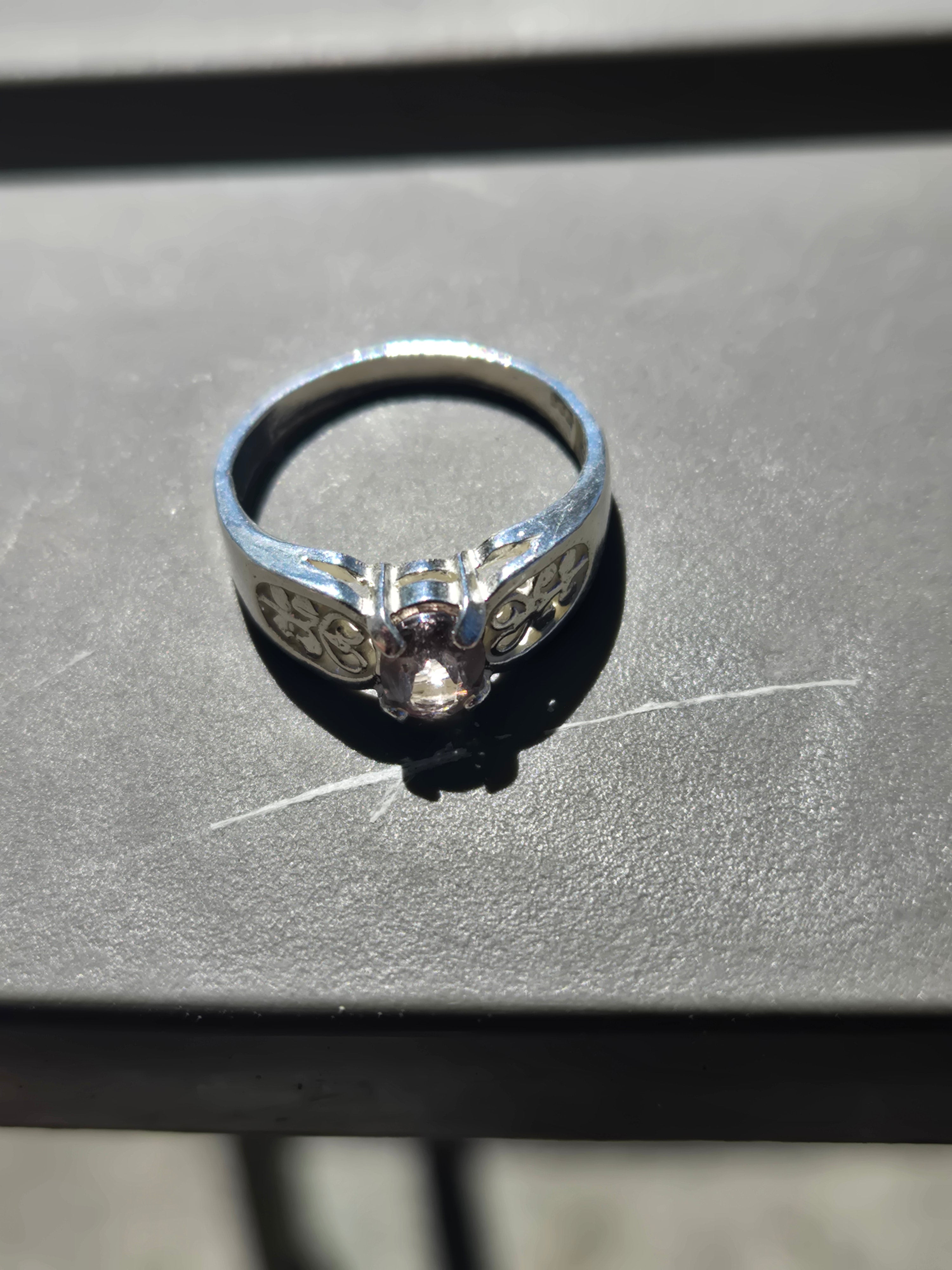 Color change Diaspore Filgree ring