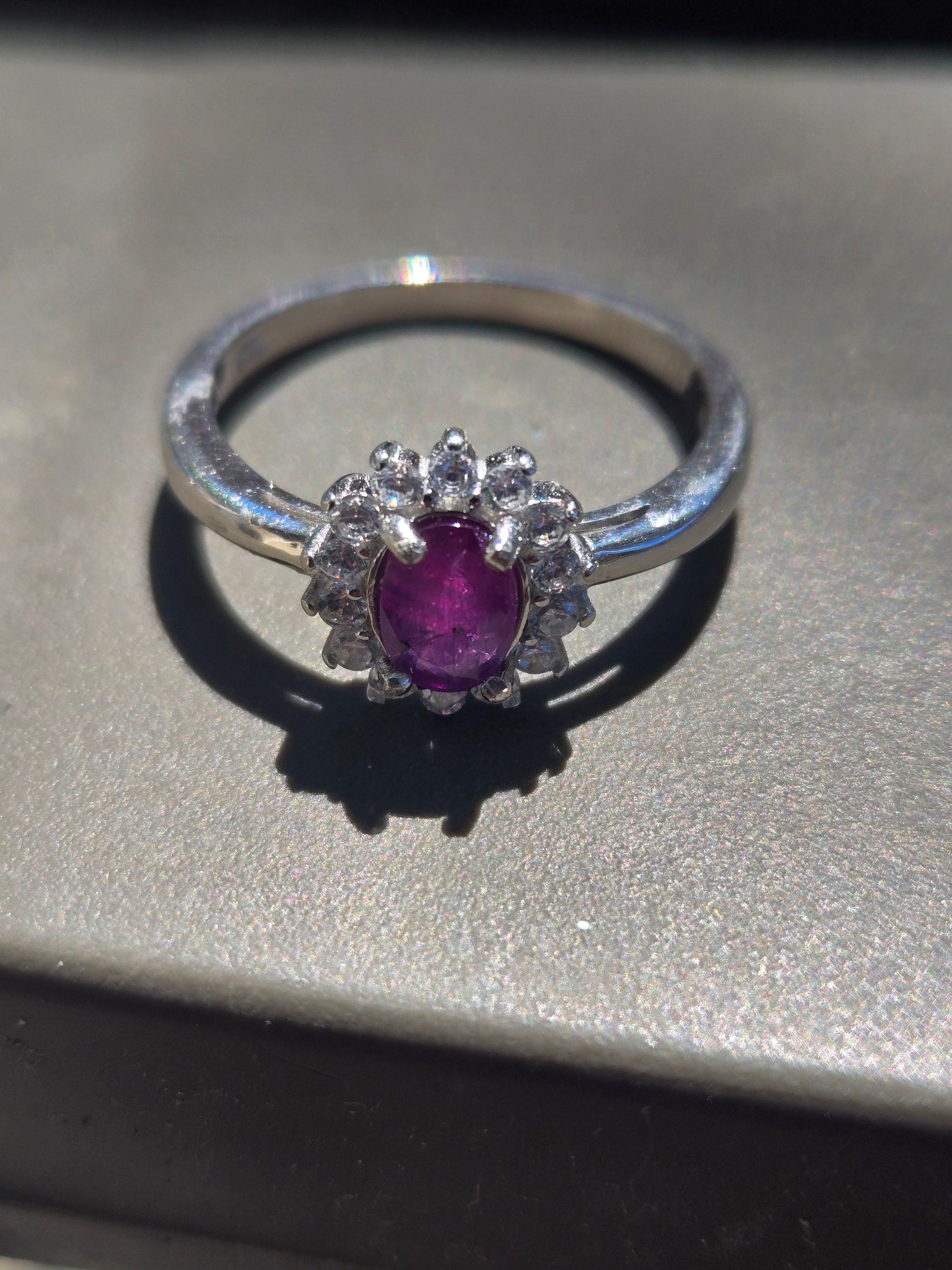 Winza Ruby cluster ring