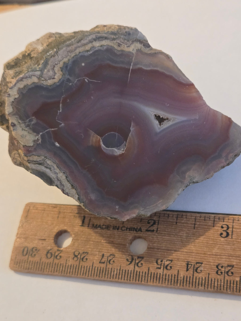 Banded Purple Agate specimen