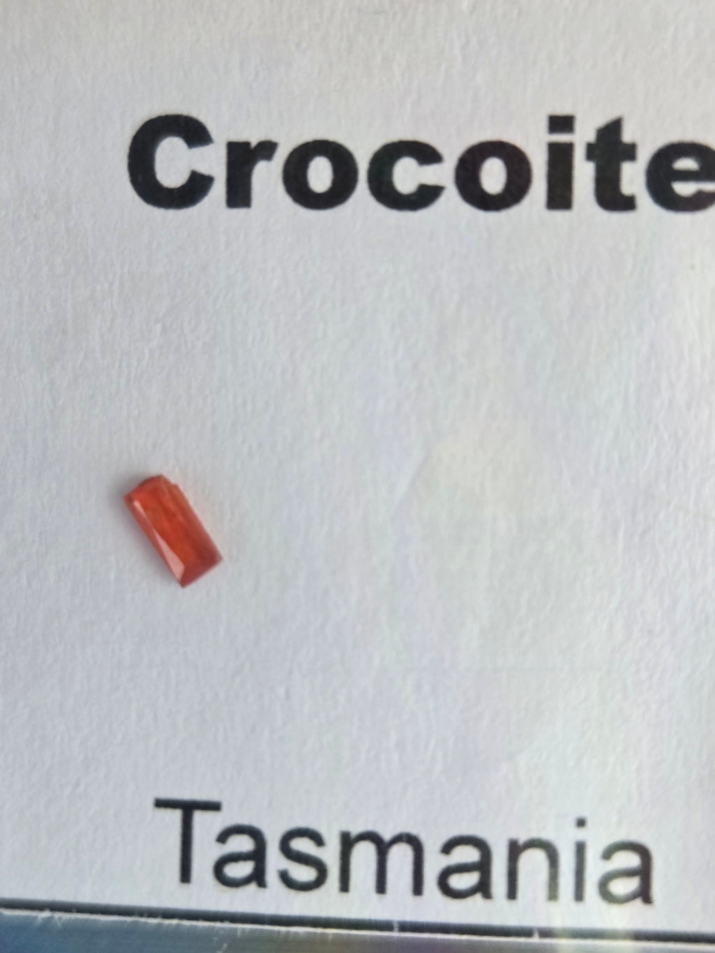 Crocoite facet