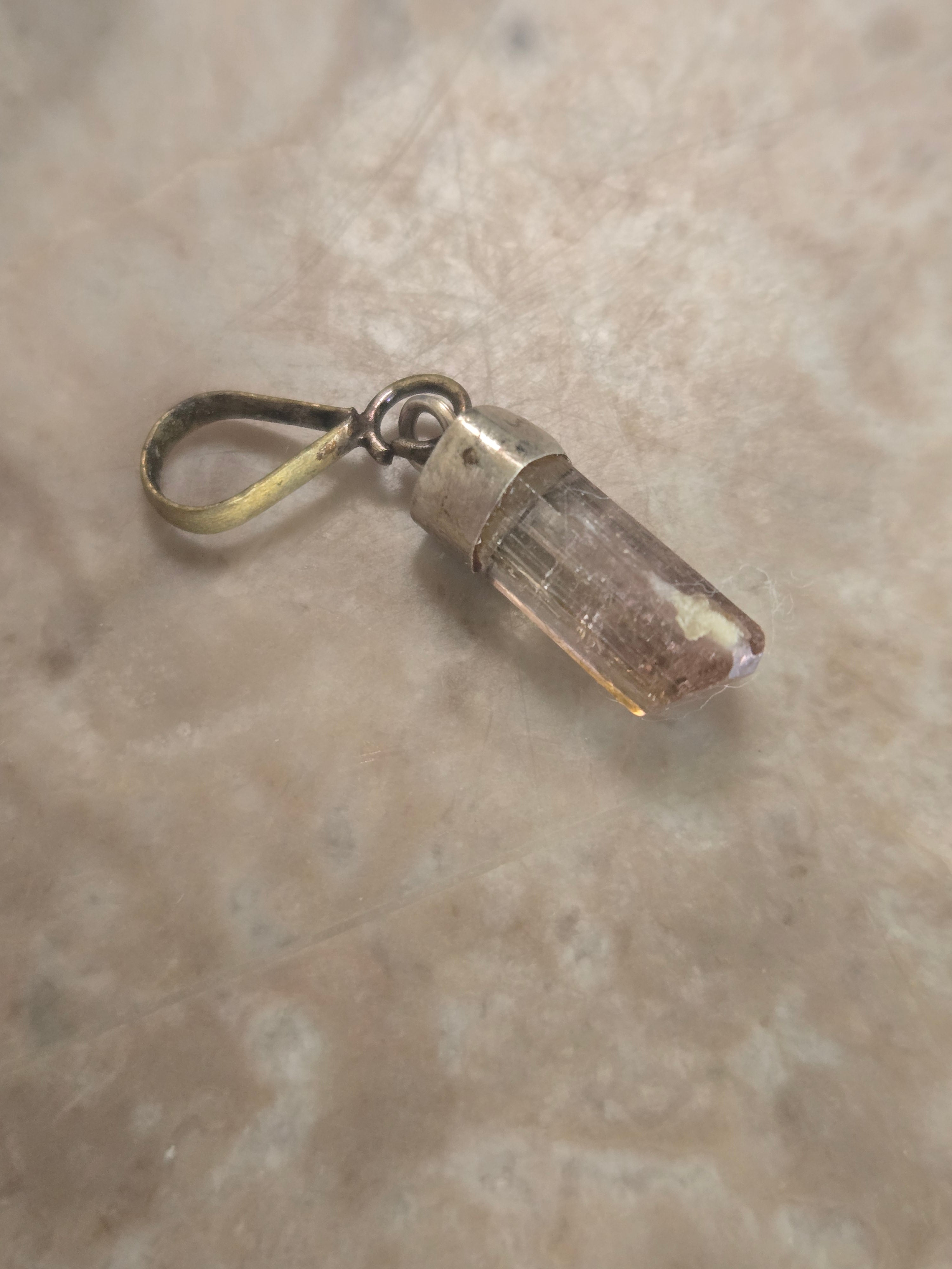 Pink Tourmaline crystal Pendant