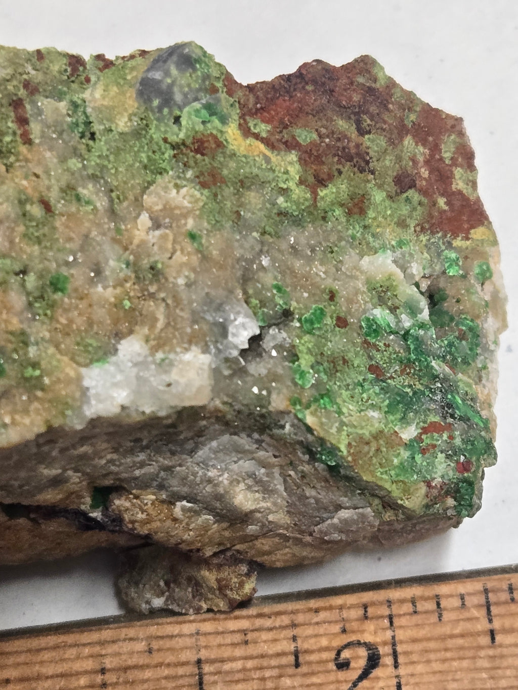 Chenevixite specimen